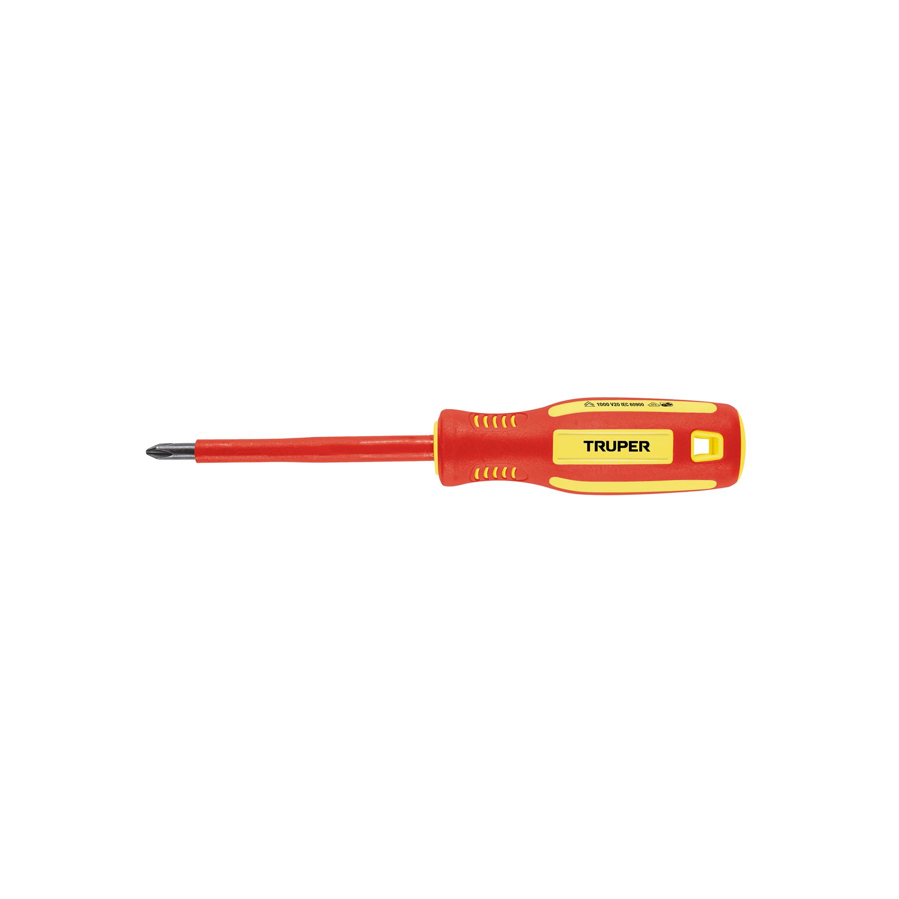 "DESARMADOR DIELÉCTRICO DE CRUZ 1/4"" X 4"", TRUPER"