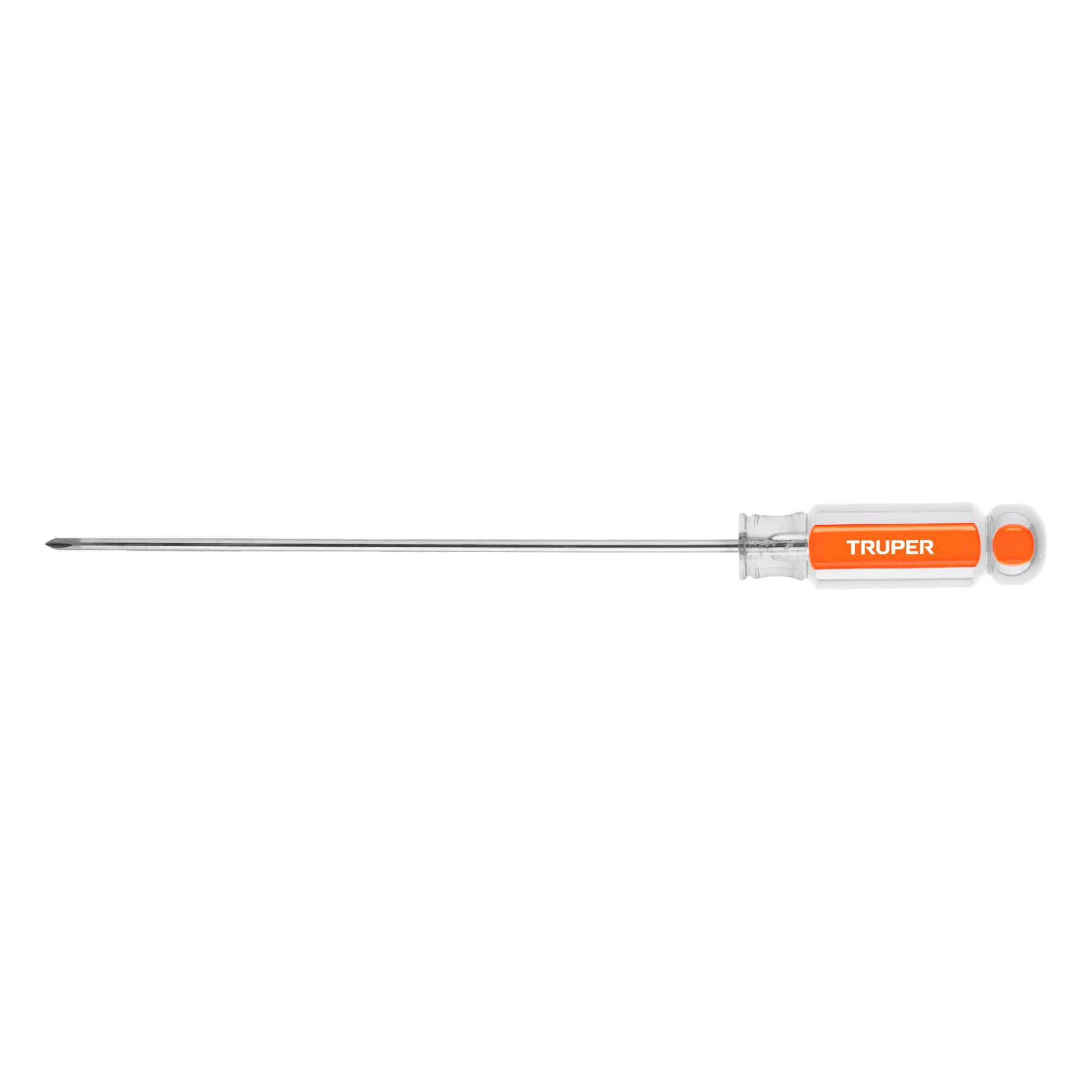 "DESARMADOR DE CRUZ 1/8"" X 6"" MANGO DE ACETATO, TRUPER"