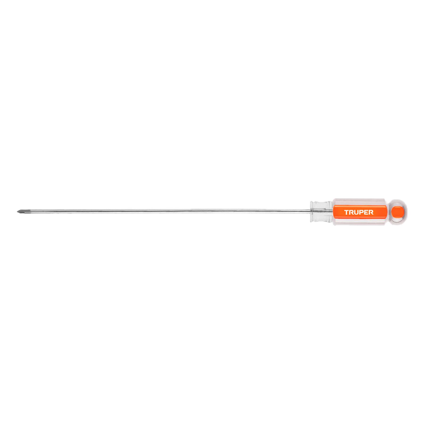 "DESARMADOR DE CRUZ 1/8"" X 8"" MANGO DE ACETATO, TRUPER"