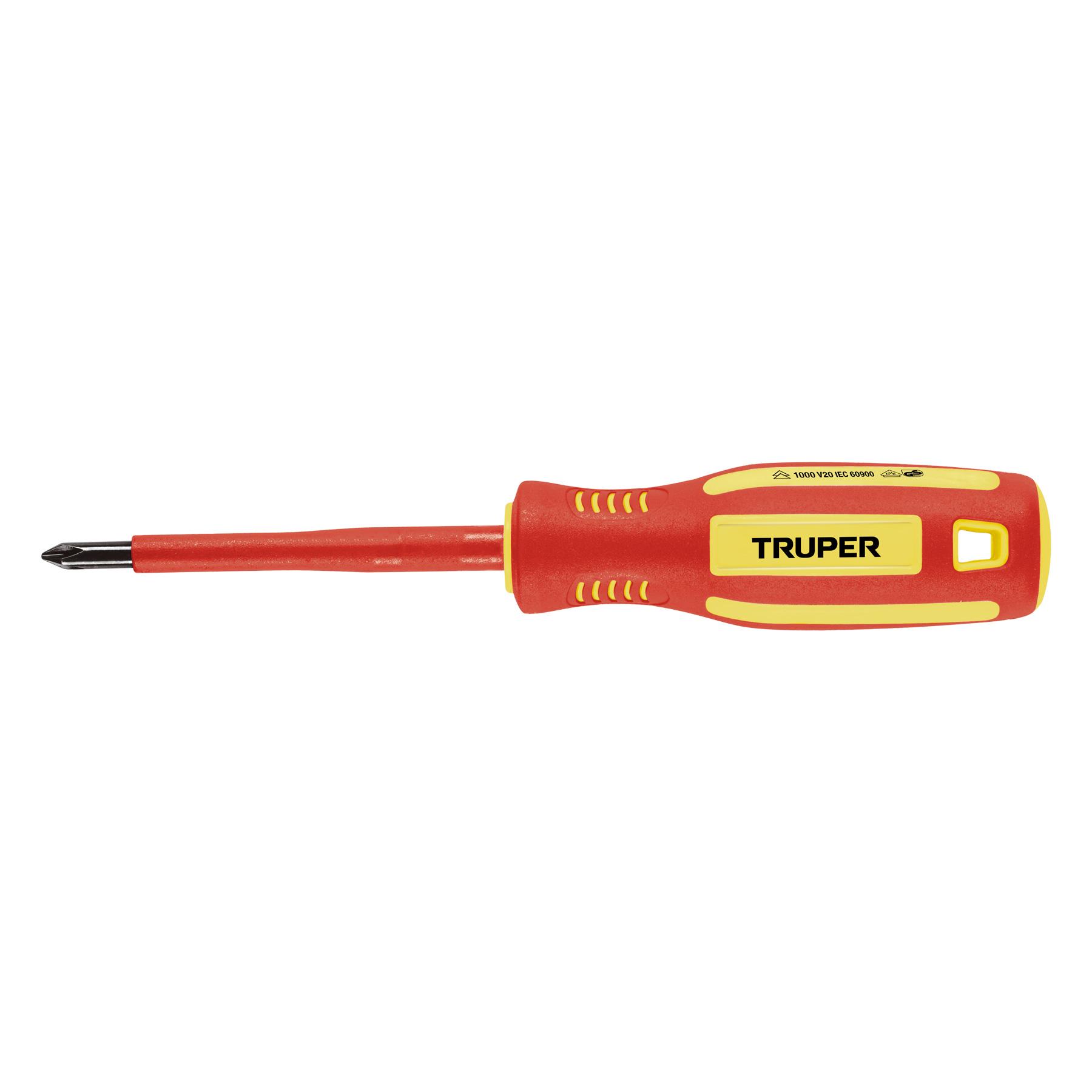 "DESARMADOR DIELÉCTRICO DE CRUZ 3/16"" X 3"", TRUPER"