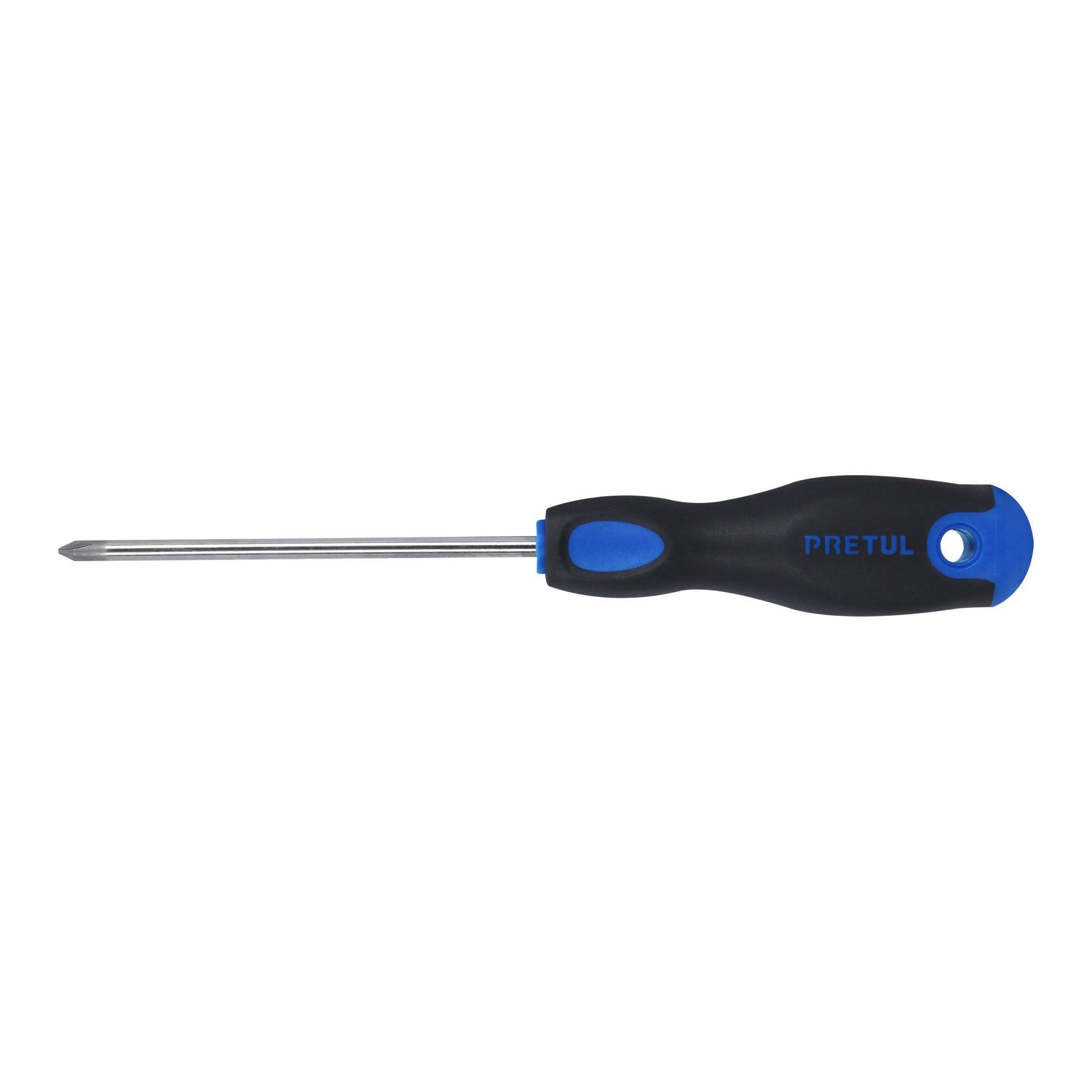 "DESARMADOR DE CRUZ 3/16"" X 4"" MANGO COMFORT GRIP, PRETUL"