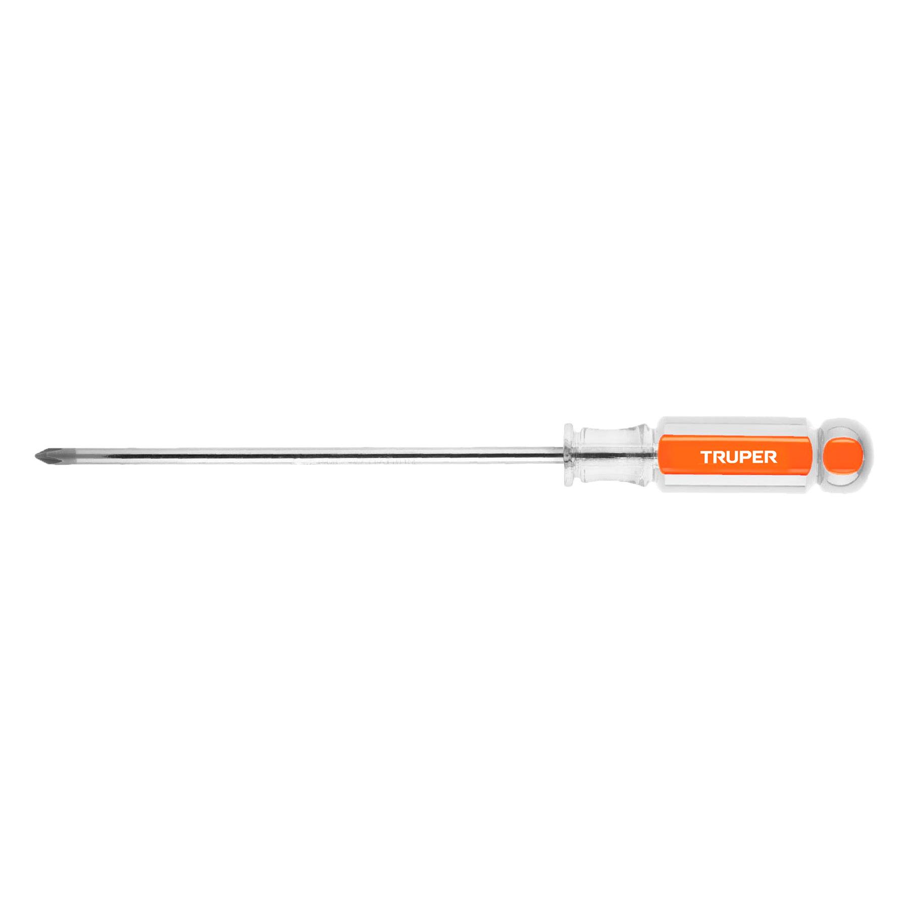 "DESARMADOR DE CRUZ 3/16"" X 6"" MANGO DE ACETATO, TRUPER"