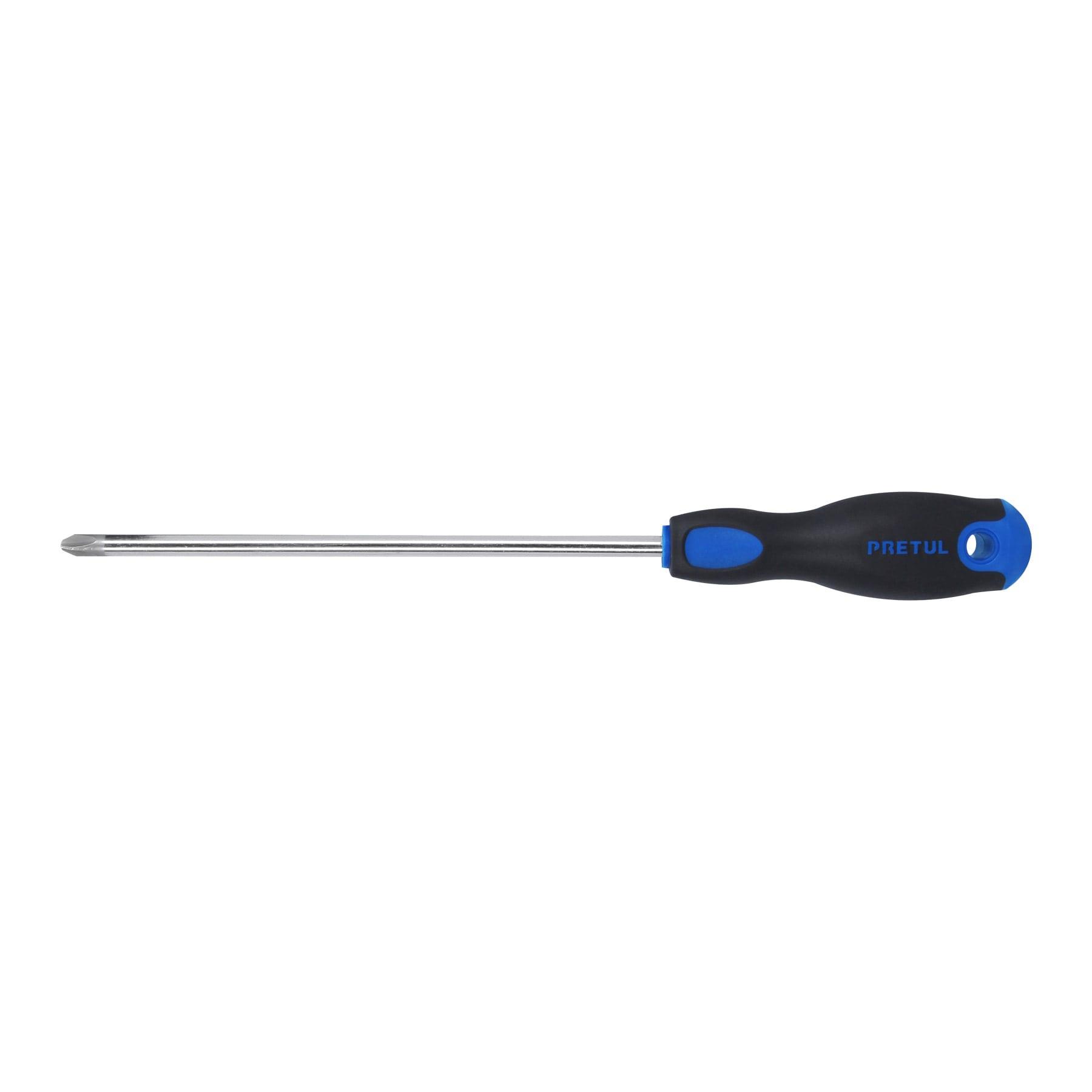 "DESARMADOR DE CRUZ 5/16"" X 8"" MANGO COMFORT GRIP, PRETUL"
