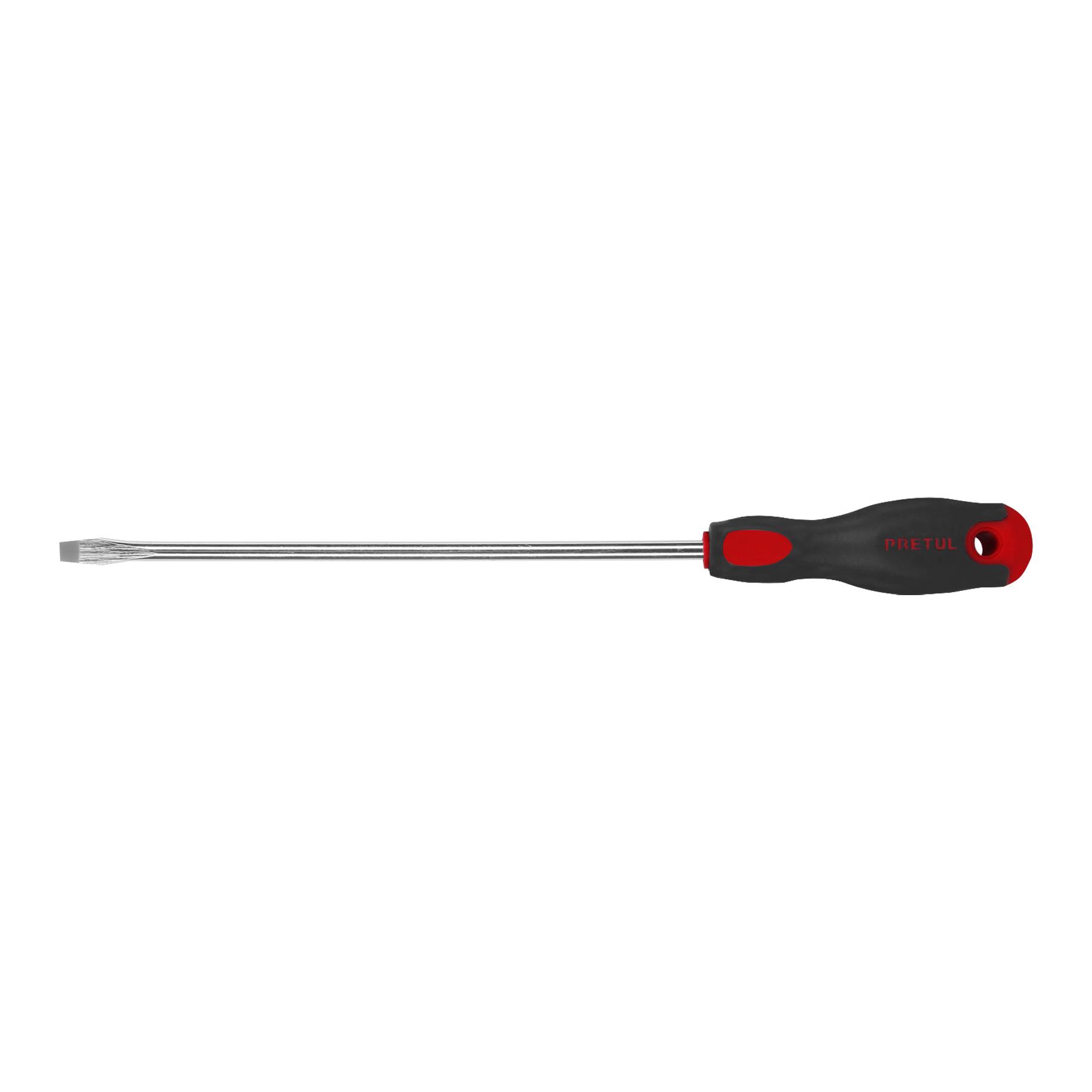 "DESARMADOR PLANO 5/16"" X 10"" MANGO COMFORT GRIP, PRETUL"