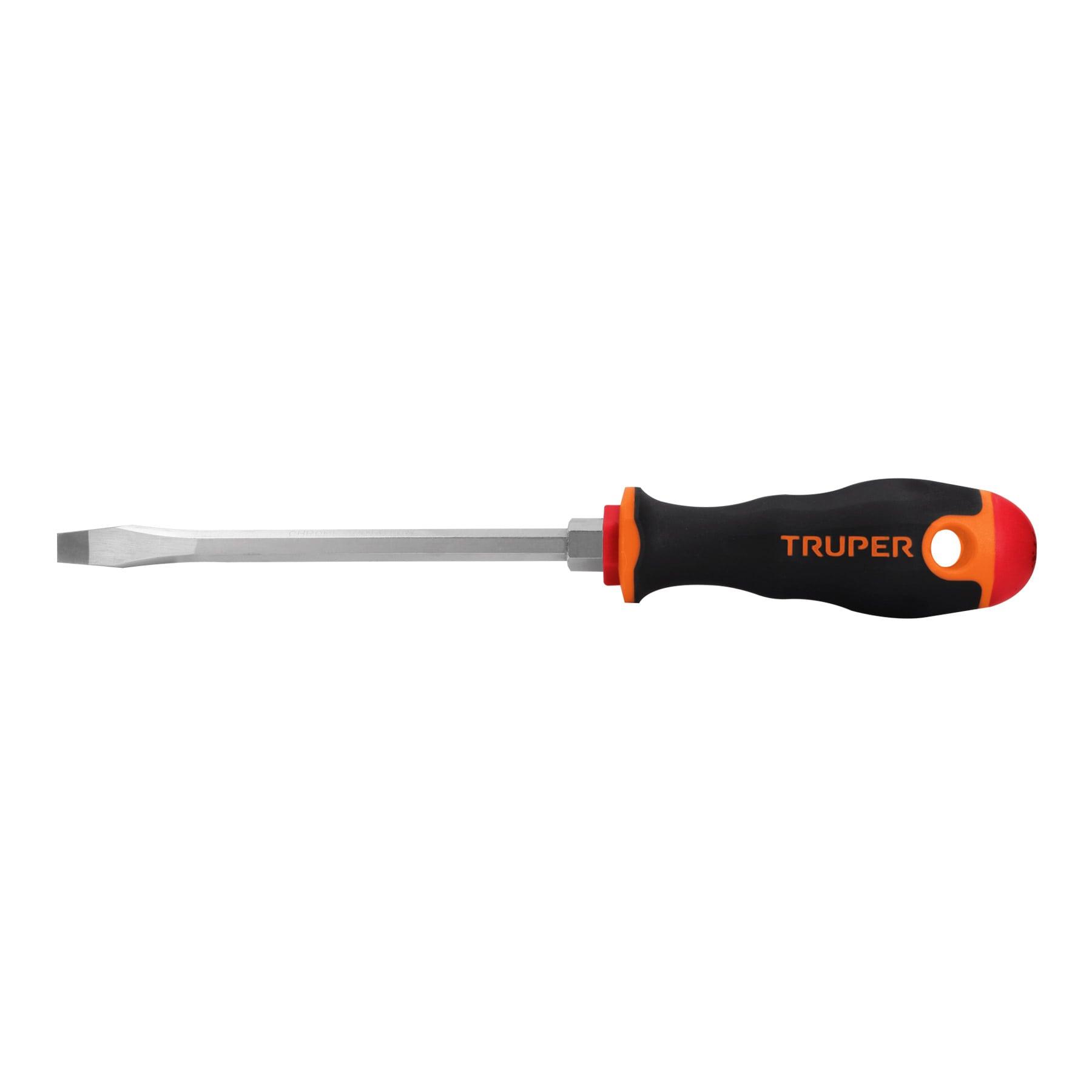 "DESARMADOR PLANO 5/16"" X 6"" MANGO COMFORT GRIP, TRUPER"