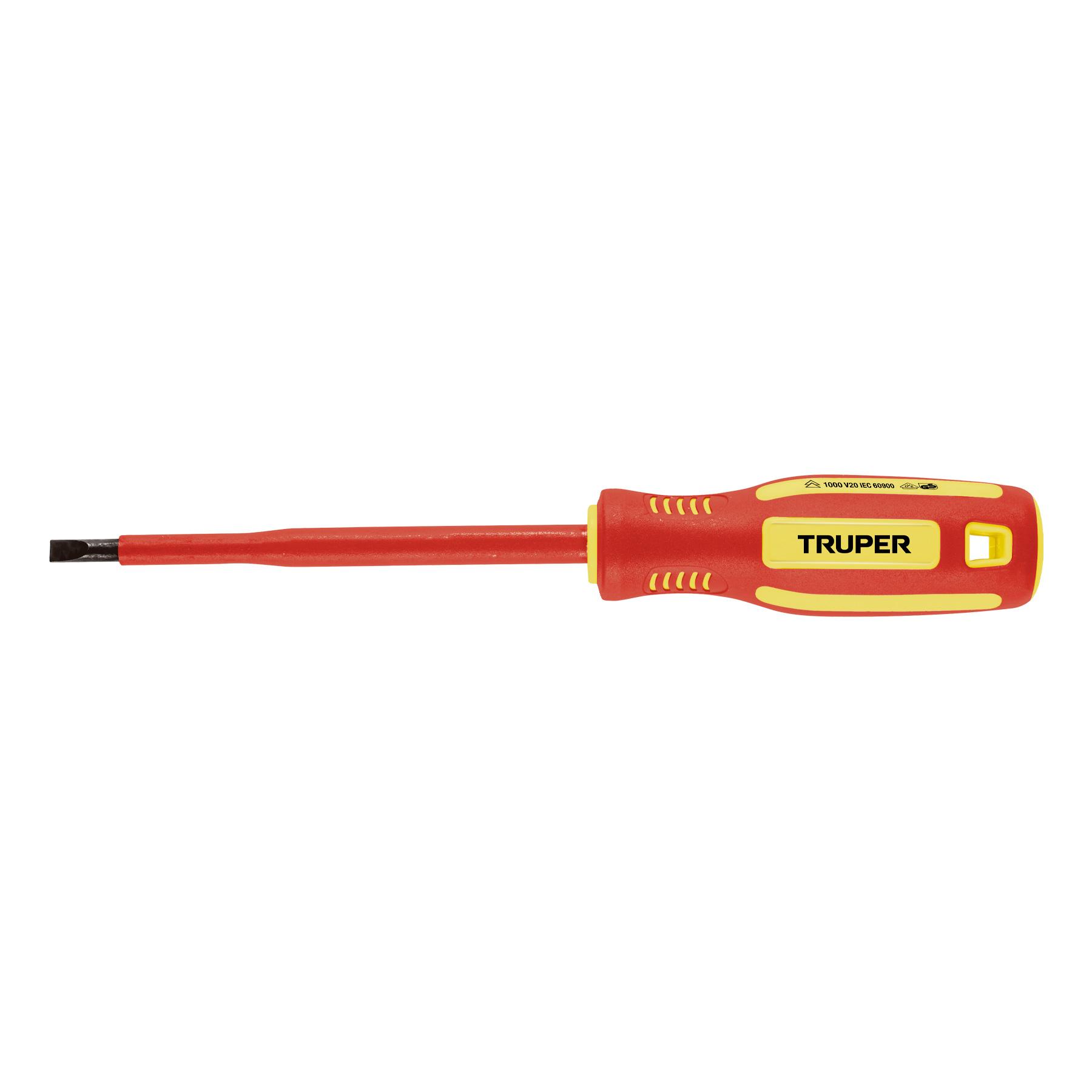 "DESARMADOR DIELÉCTRICO PLANO 7/32"" X 5"", TRUPER"