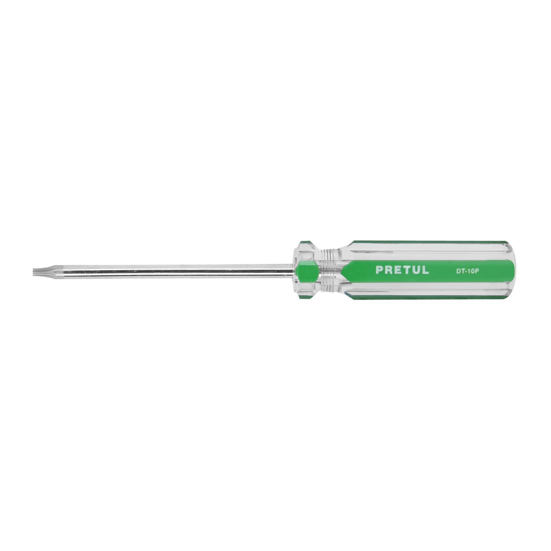 DESARMADOR PUNTA TORX T 10 MANGO DE PVC, PRETUL