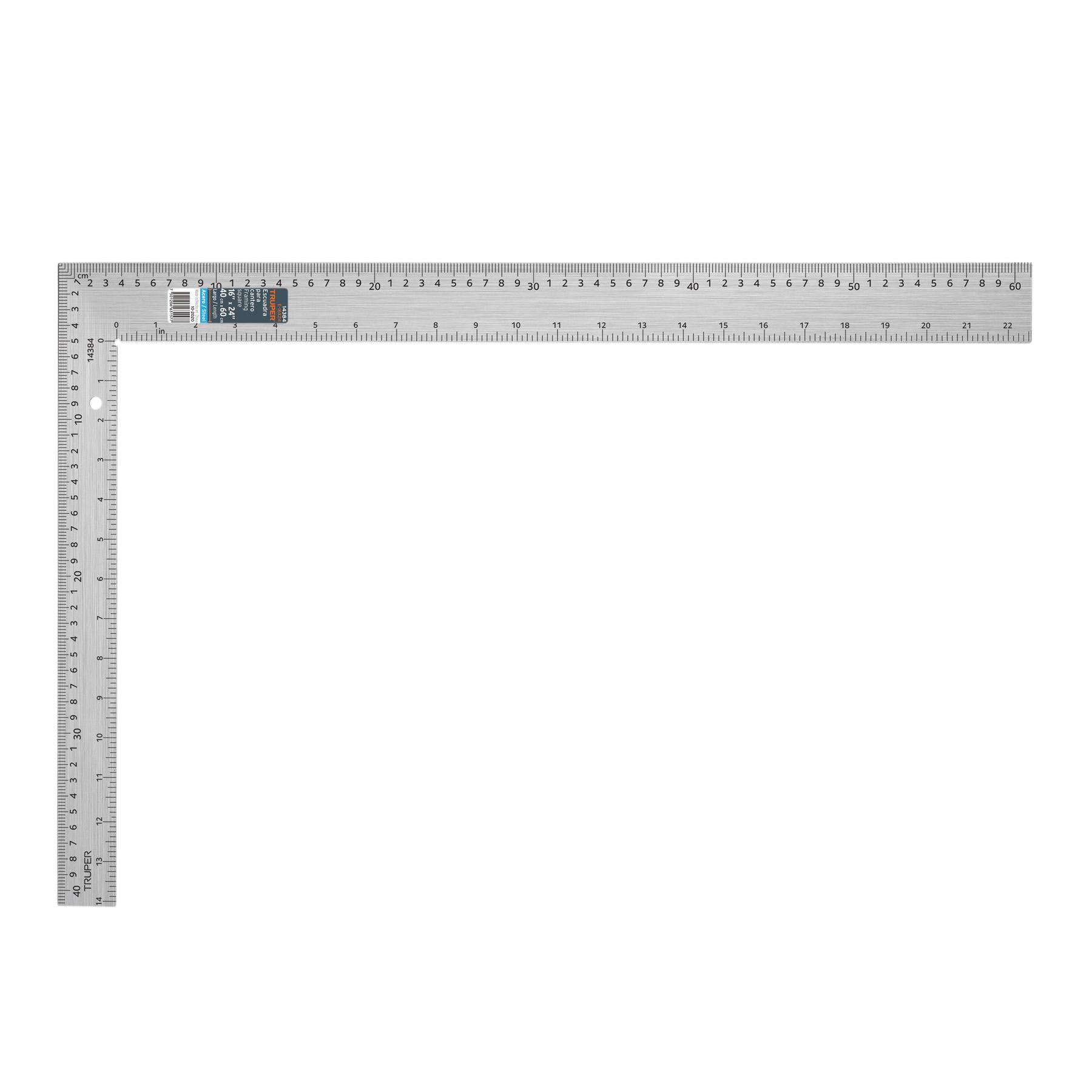 "ESCUADRA 16""X24"" DE ACERO PARA CANTERO, TRUPER"