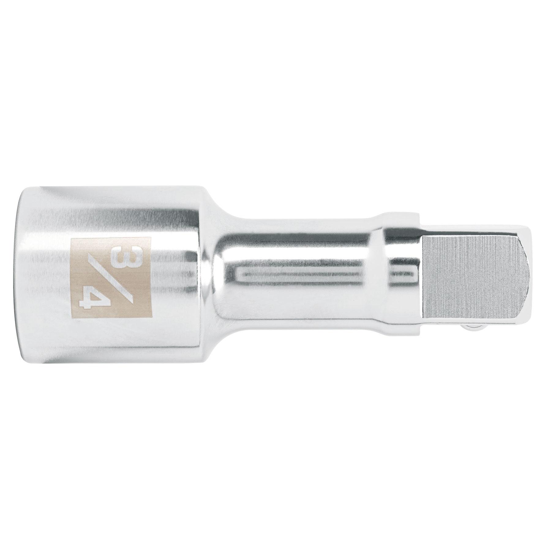 "EXTENSIÓN CUADRO 3/4"" PARA MATRACA, LARGO 4"", TRUPER"