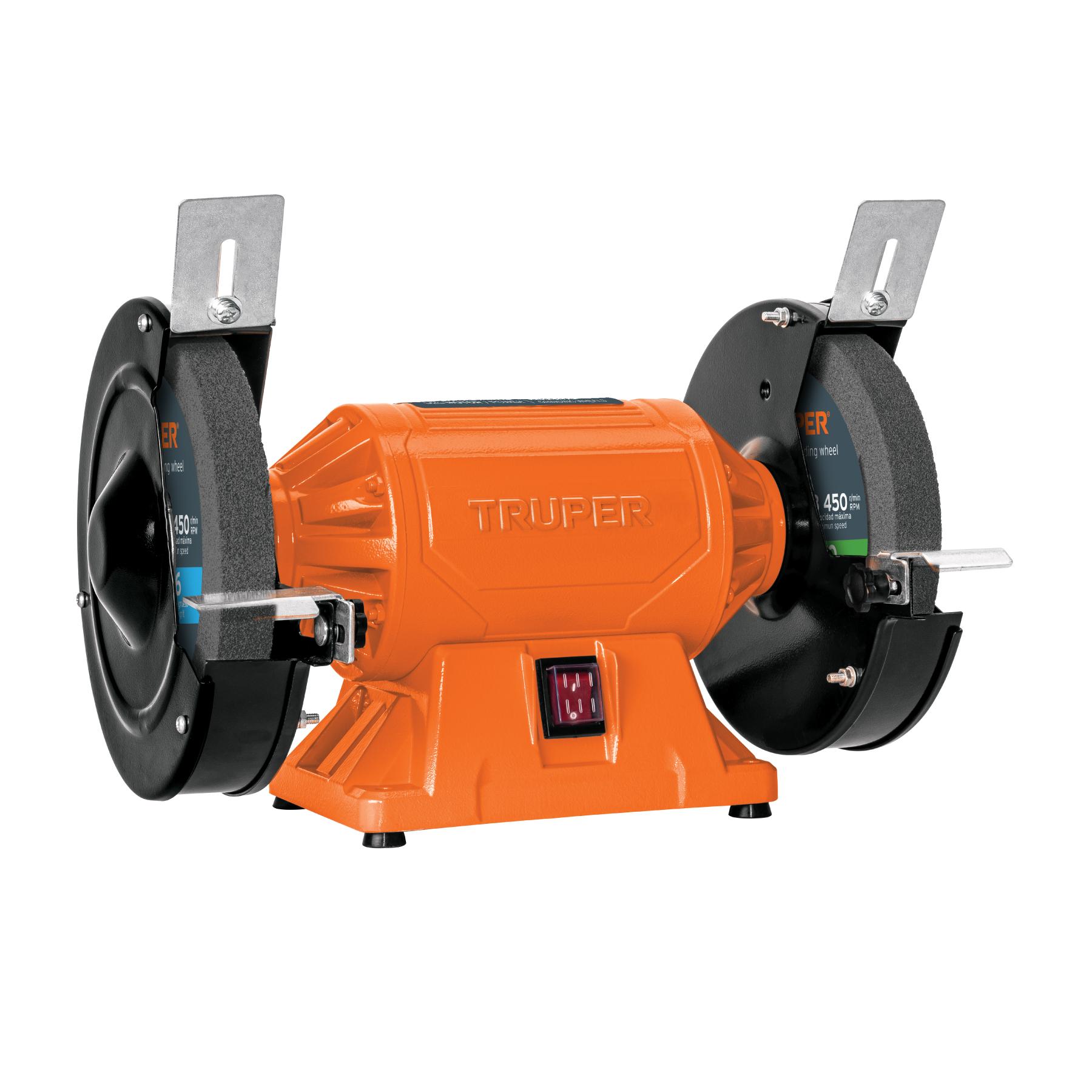"ESMERIL DE BANCO DE 8"" DE 3/4 HP (560 W), TRUPER"