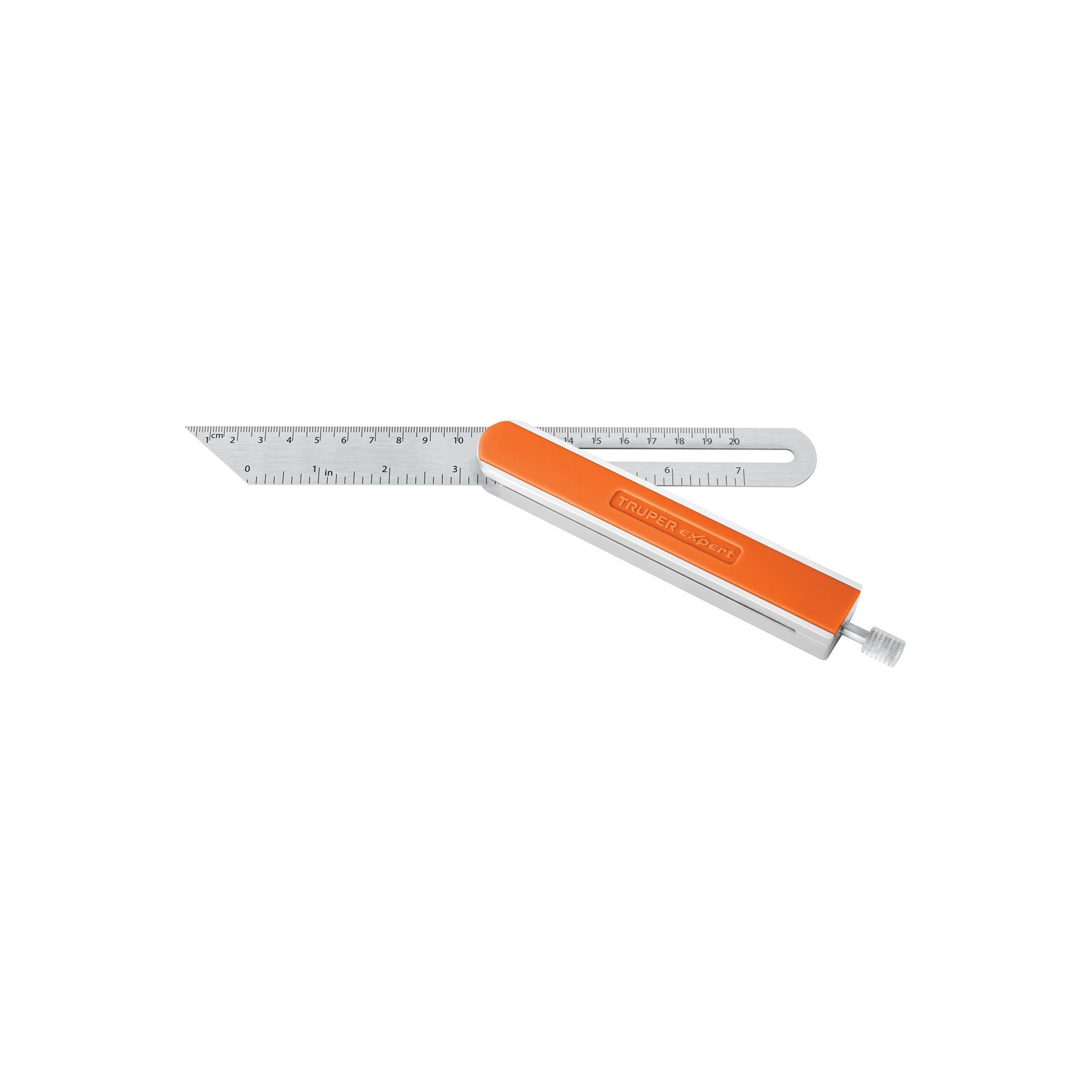 "ESCUADRA 9"" FALSA DE ACERO INOX MANGO DE ALUMINIO, EXPERT"