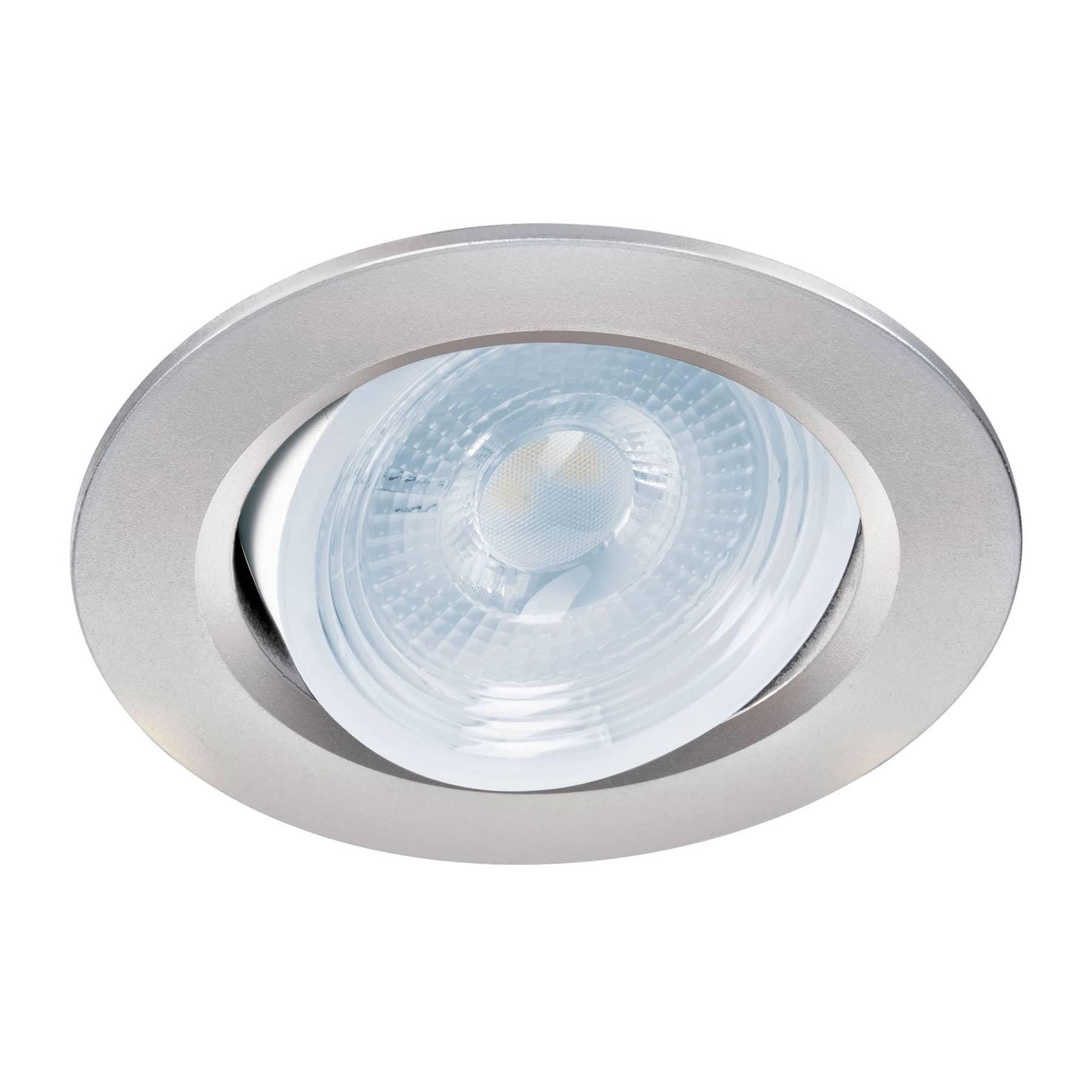 LUMINARIO DE LED 5 W EMPOTRAR REDONDO CROMO SPOT DIRIGIBLE
