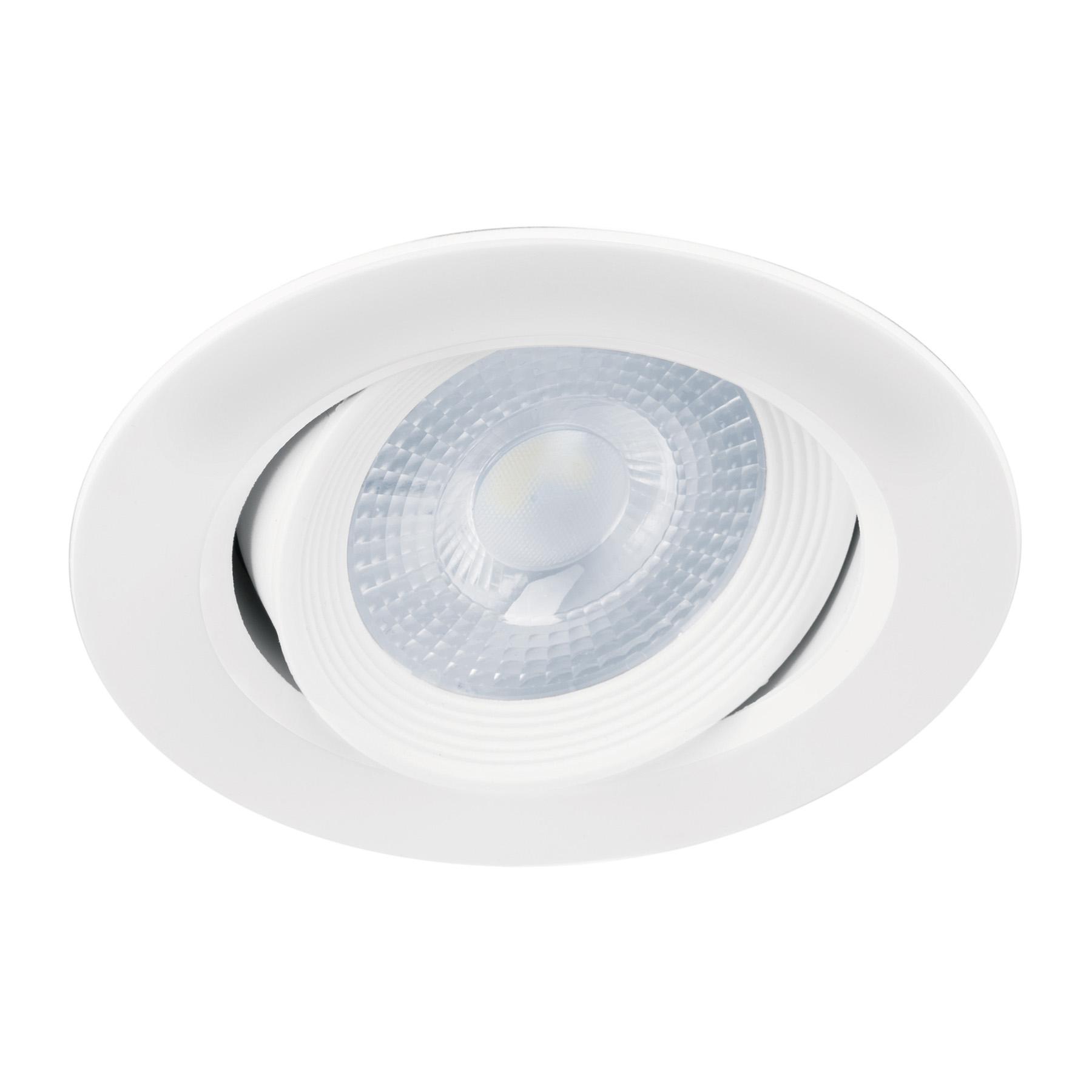 LUMINARIO DE LED 5 W EMPOTRAR REDONDO BLANCO SPOT DIRIGIBLE