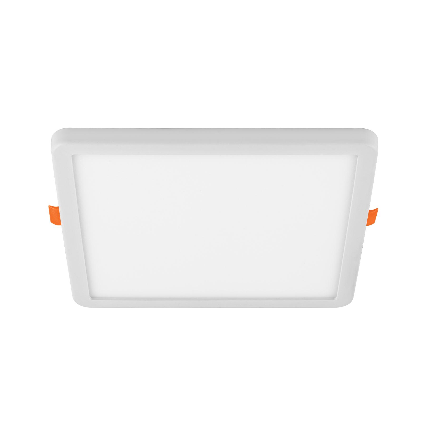 LUMINARIO EMPOTRABLE LED 15 W, CUADRADO LUZ DE DÍA