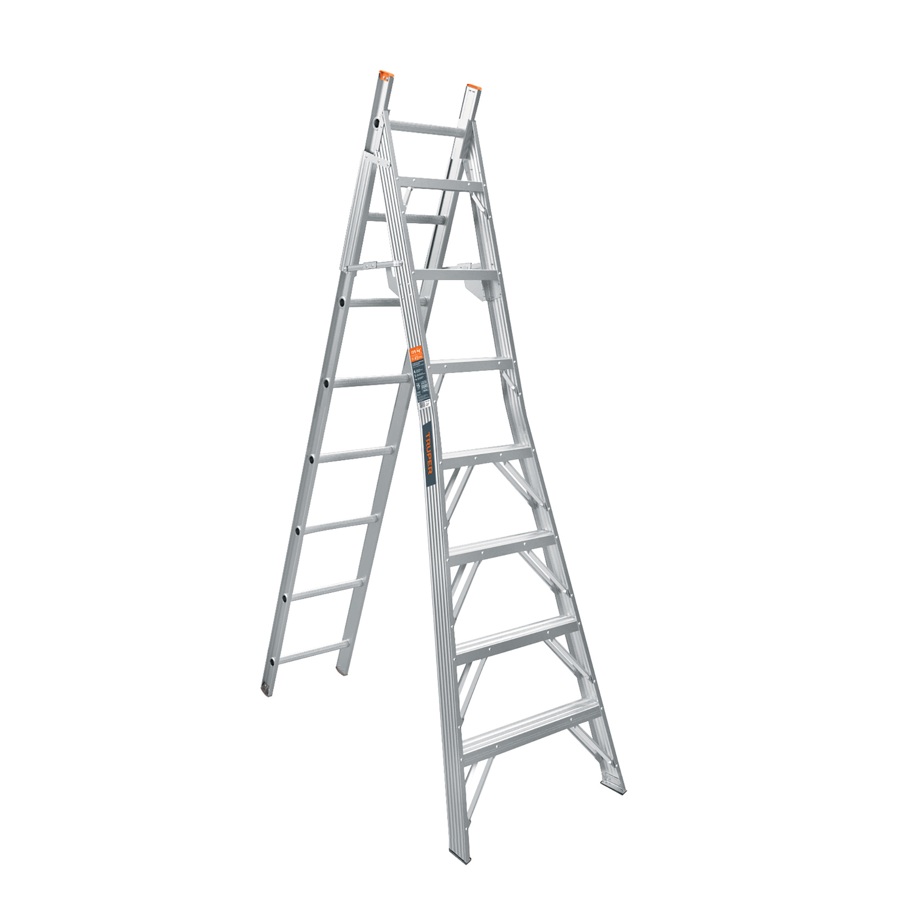 ESCALERA DE COMBINACIÓN, TIPO LL, 15 ESCALONES, TRUPER