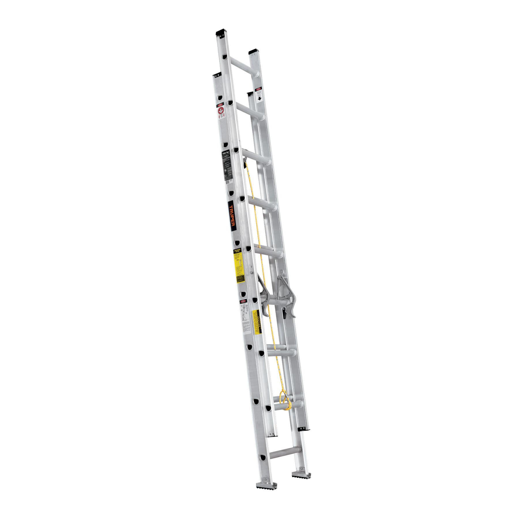 ESCALERA DE EXTENSIÓN, TIPO III, 16 PELDAÑOS, TRUPER