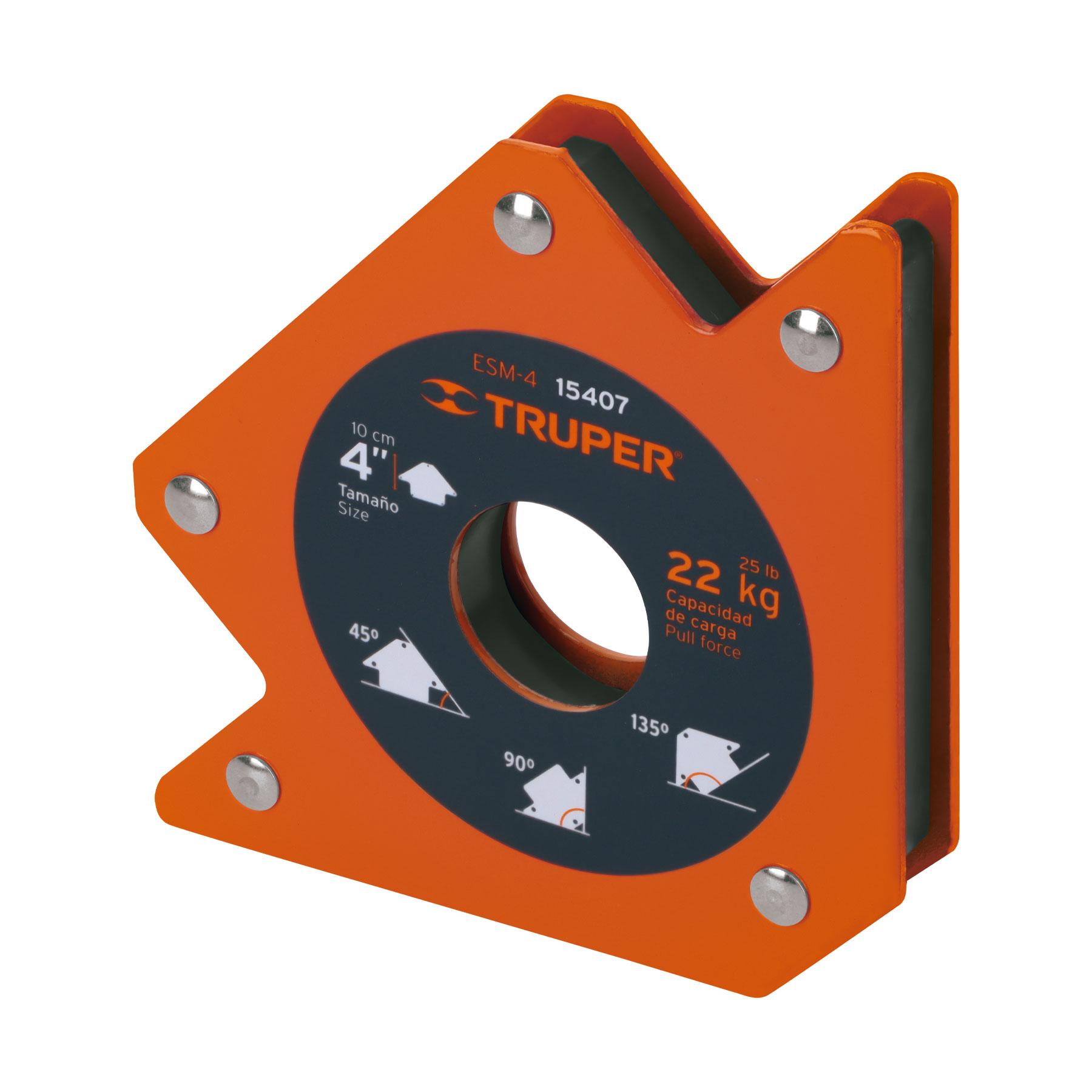 "ESCUADRA MAGNÉTICA 4"" PARA SOLDAR, CAPACIDAD 22 KG, TRUPER"