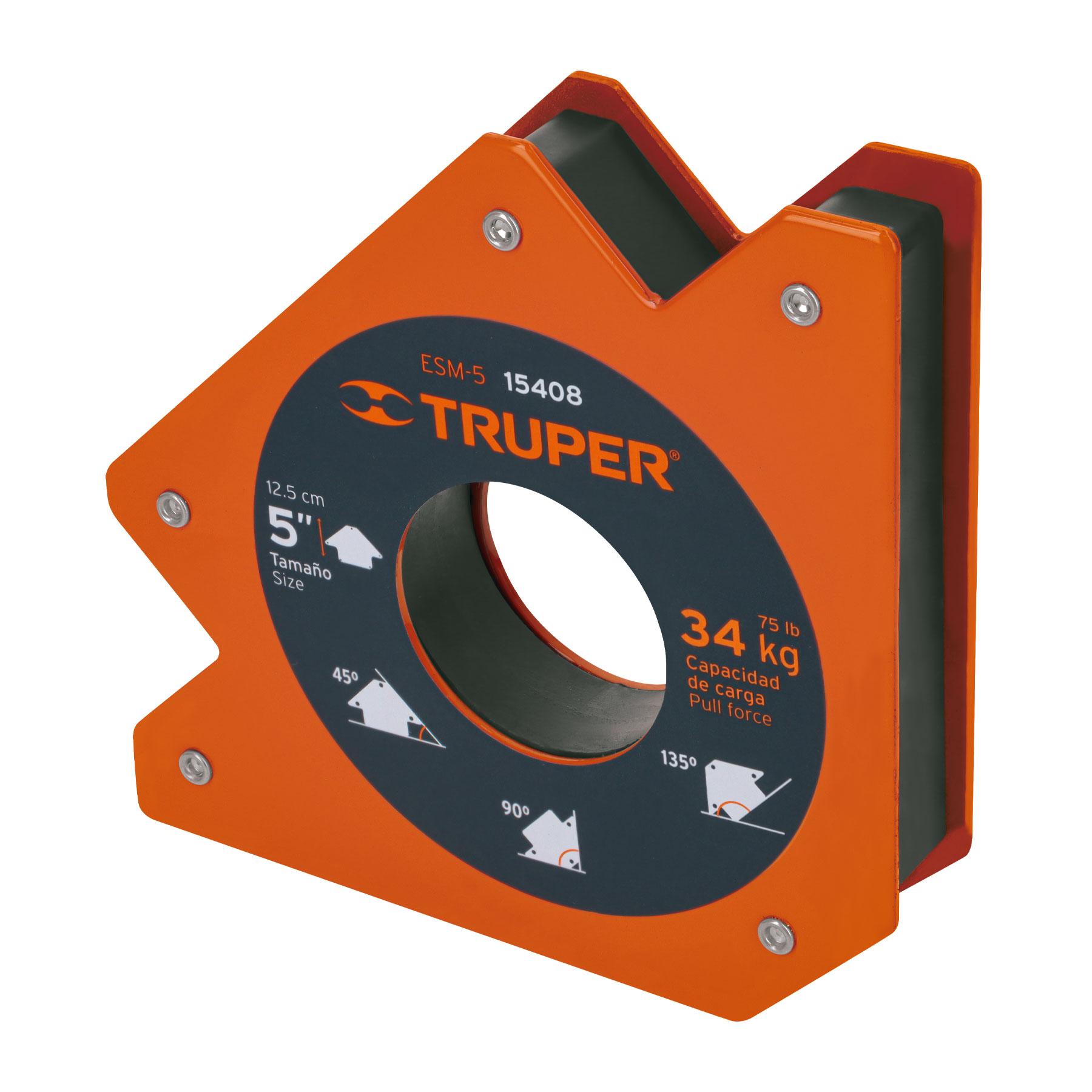 "ESCUADRA MAGNÉTICA 5"" PARA SOLDAR, CAPACIDAD 34 KG, TRUPER"