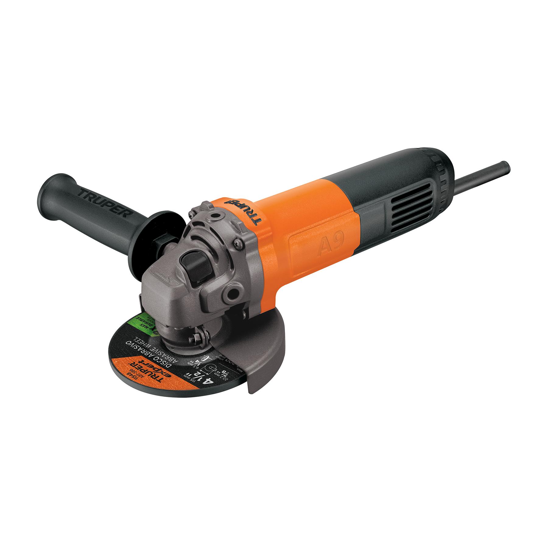 "ESMERILADORA ANGULAR 4-1/2"", 800W, TRUPER PRO"