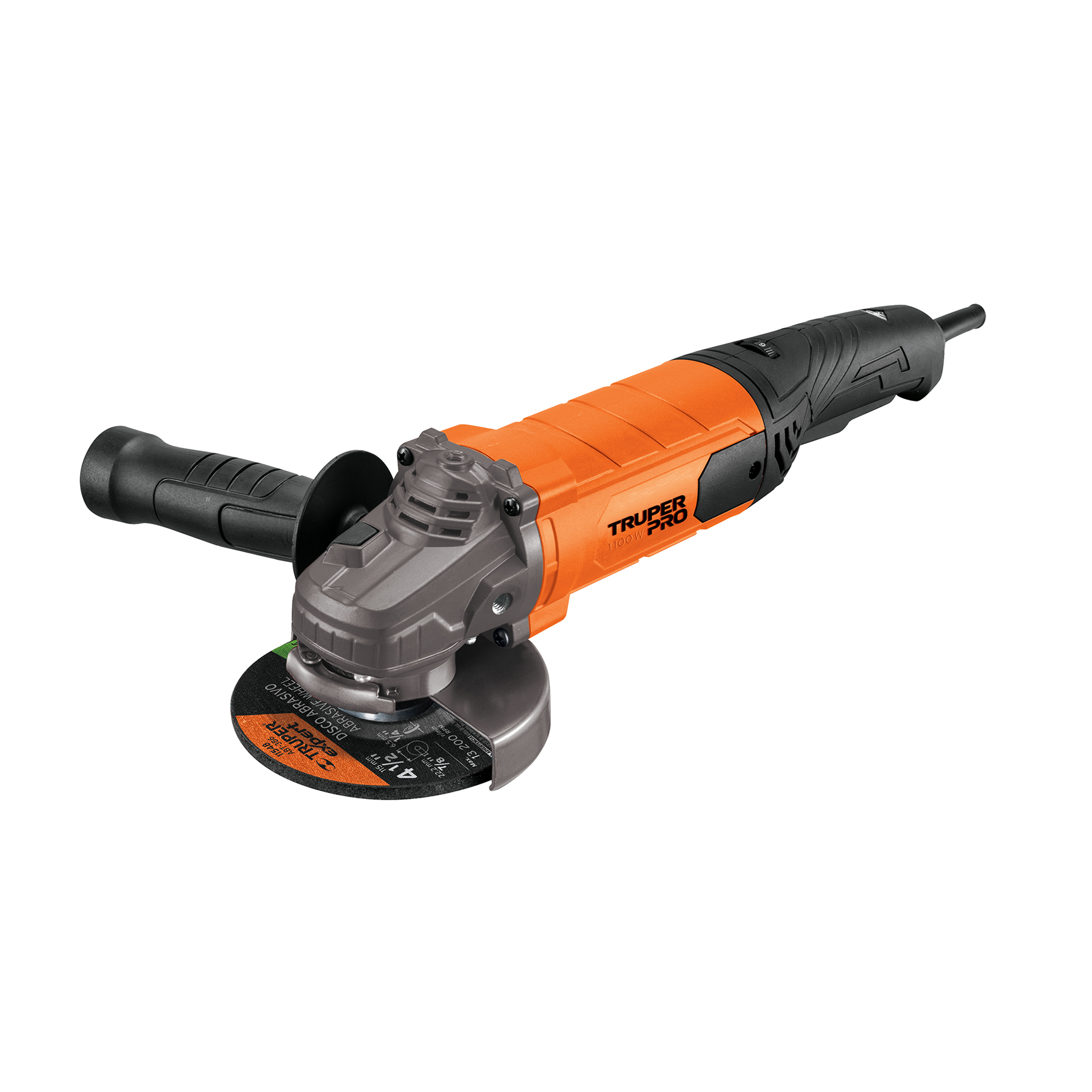 ESMERILADORA ANGULAR 4-1/2' 1100 W, PROFESIONAL, TRUPER