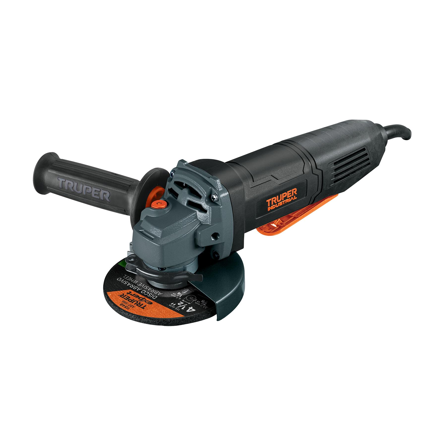"ESMERILADORA 4-1/2"", 850 W, INT. PALETA, TRUPER INDUSTRIAL"