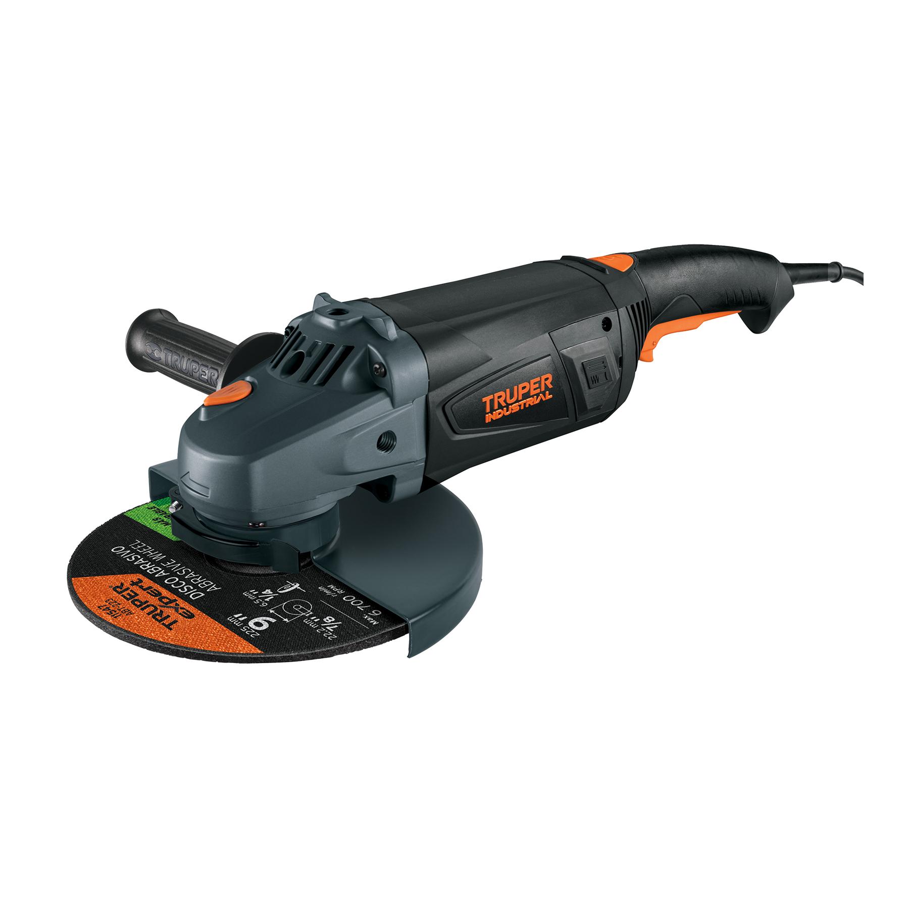 "ESMERILADORA ANGULAR 9"", 2350W, TRUPER INDUSTRIAL"