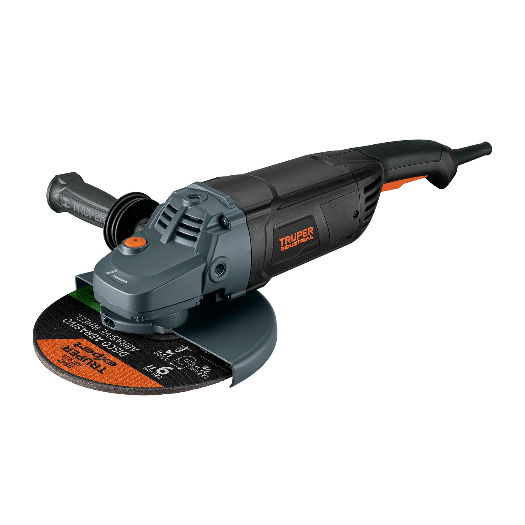 "ESMERILADORA ANGULAR 9"", 2450W, TRUPER INDUSTRIAL"