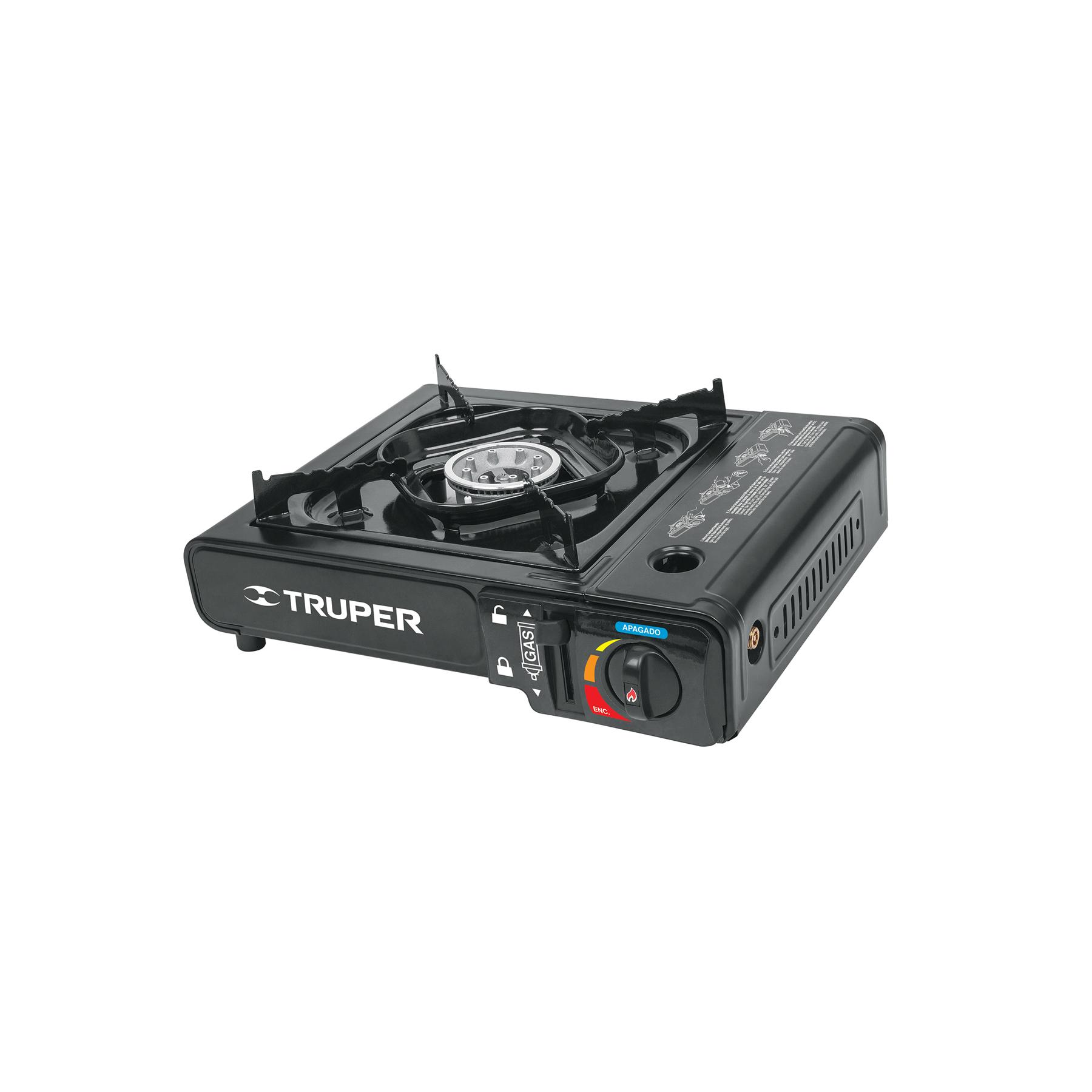 ESTUFILLA PORTÁTIL PARA GAS, ENCENDIDO ELECTRÓNICO, TRUPER