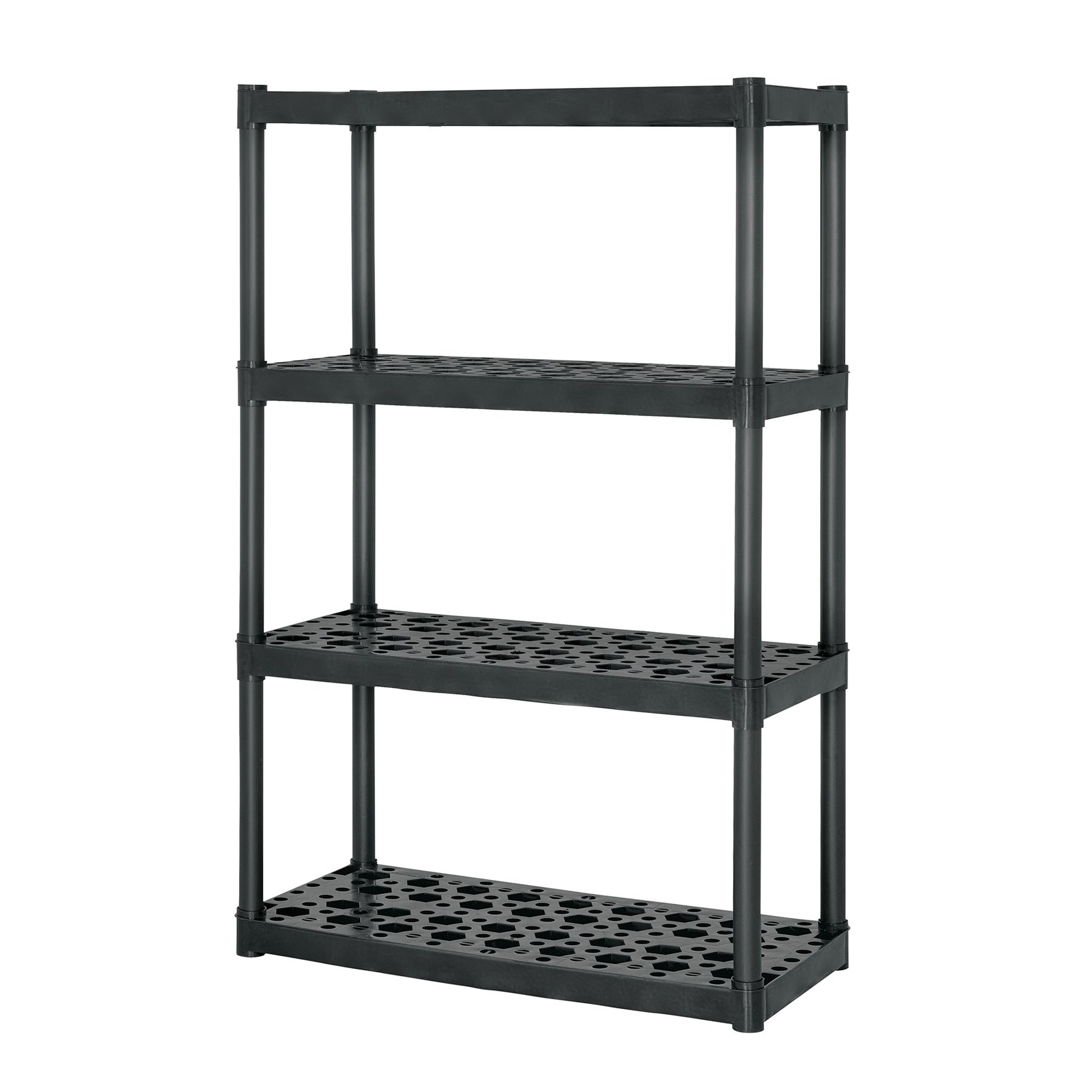ESTANTE PLÁSTICO USO RUDO 4 REP/CAP. 70 KG, 142X43X91,TRUPER