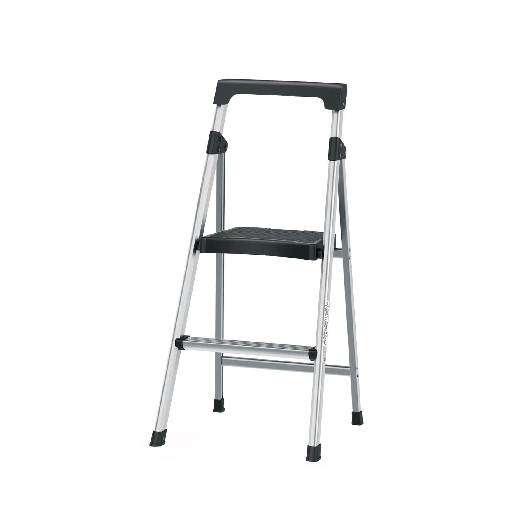 ESCALERA TUBULAR PLEGABLE, 2 PELDAÑOS, ALUMINIO, TRUPER