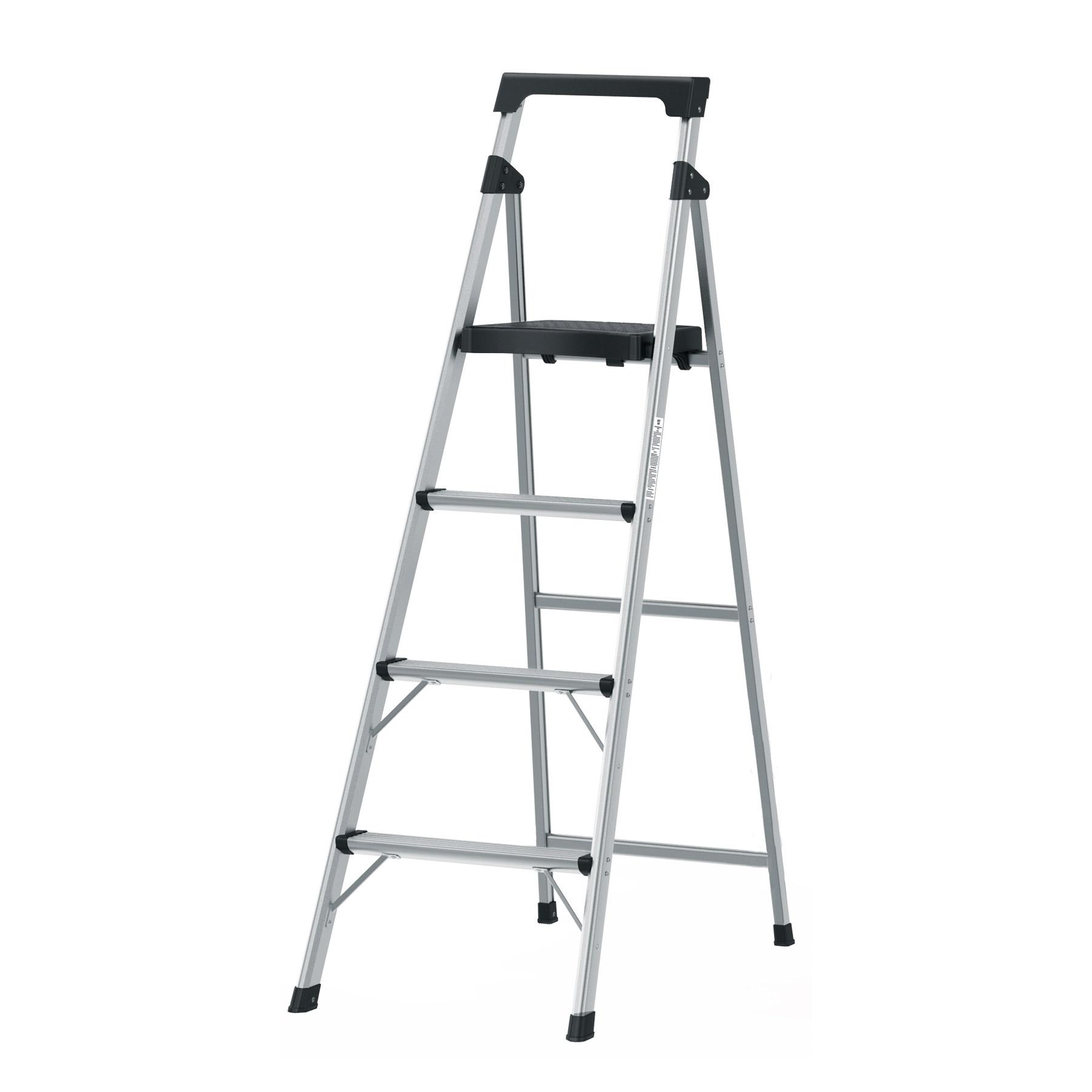 ESCALERA TUBULAR PLEGABLE, 4 PELDAÑOS, ALUMINIO, TRUPER
