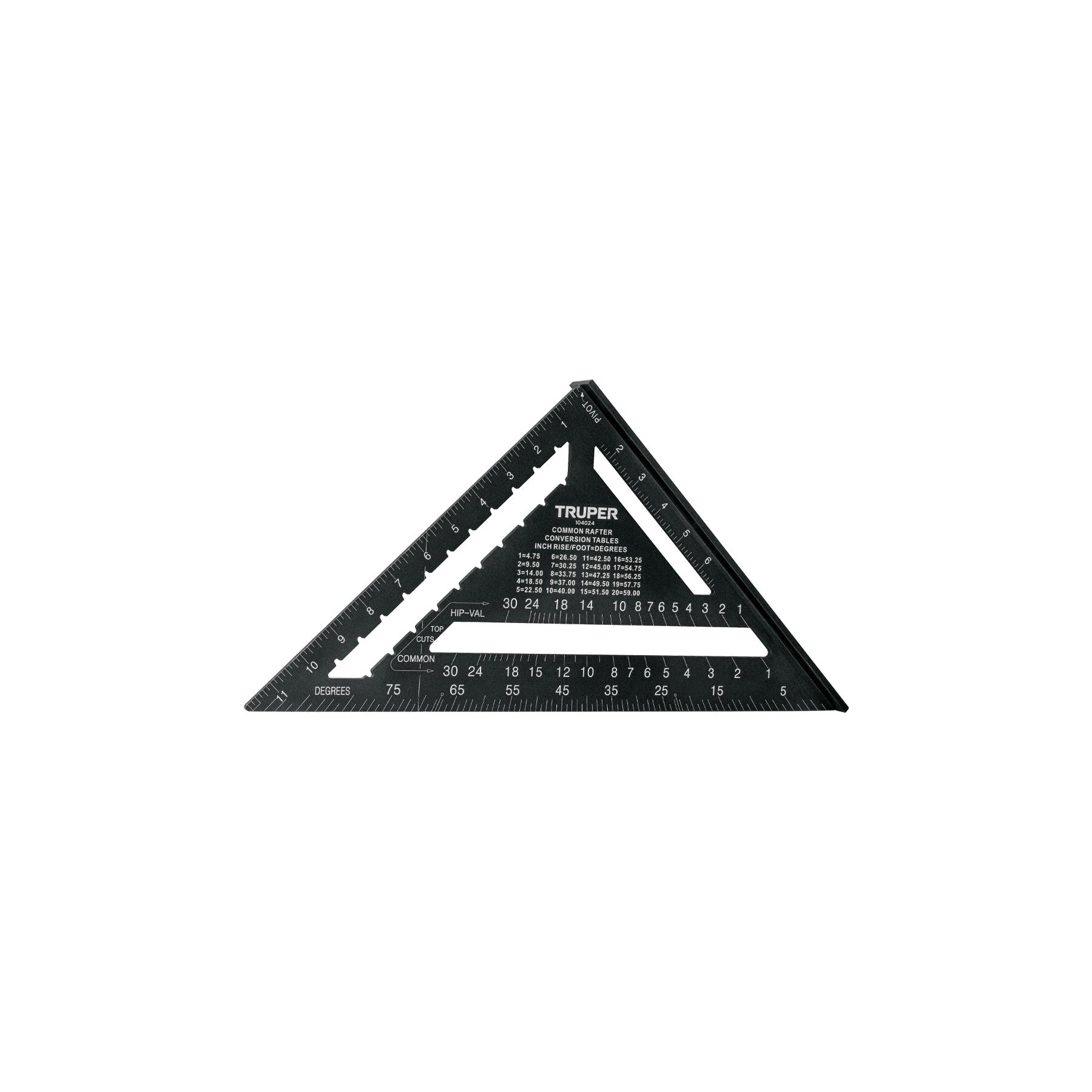 "ESCUADRA 12"" DE ALUMINIO COLOR NEGRO, P/MUROS DE YESO, TRUPE"