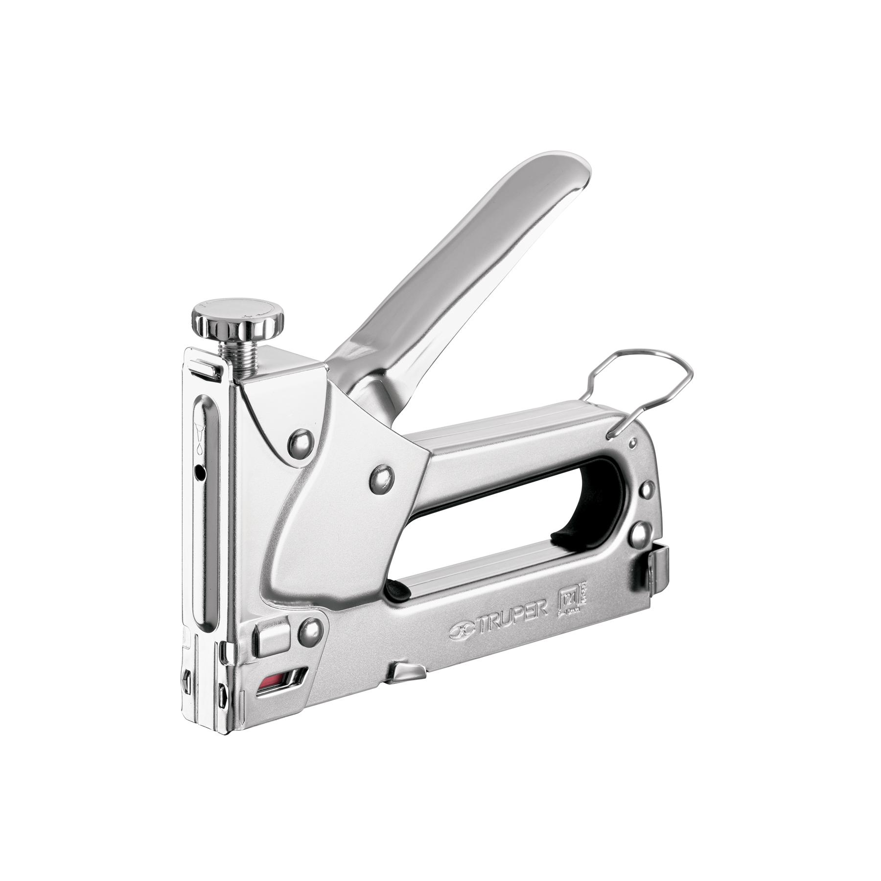 "ENGRAPADORA TIPO PISTOLA PARA ¼"",5/16"", 3/8"", CON 200 GRAPAS"