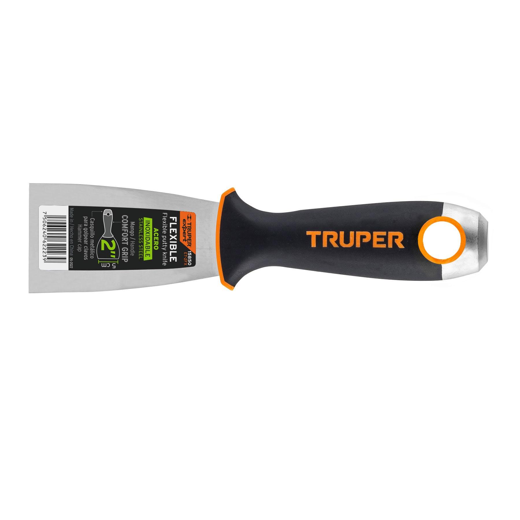 "ESPÁTULA FLEXIBLE 2"" ACERO INOX. MANGO COMFORT GRIP, EXPERT"