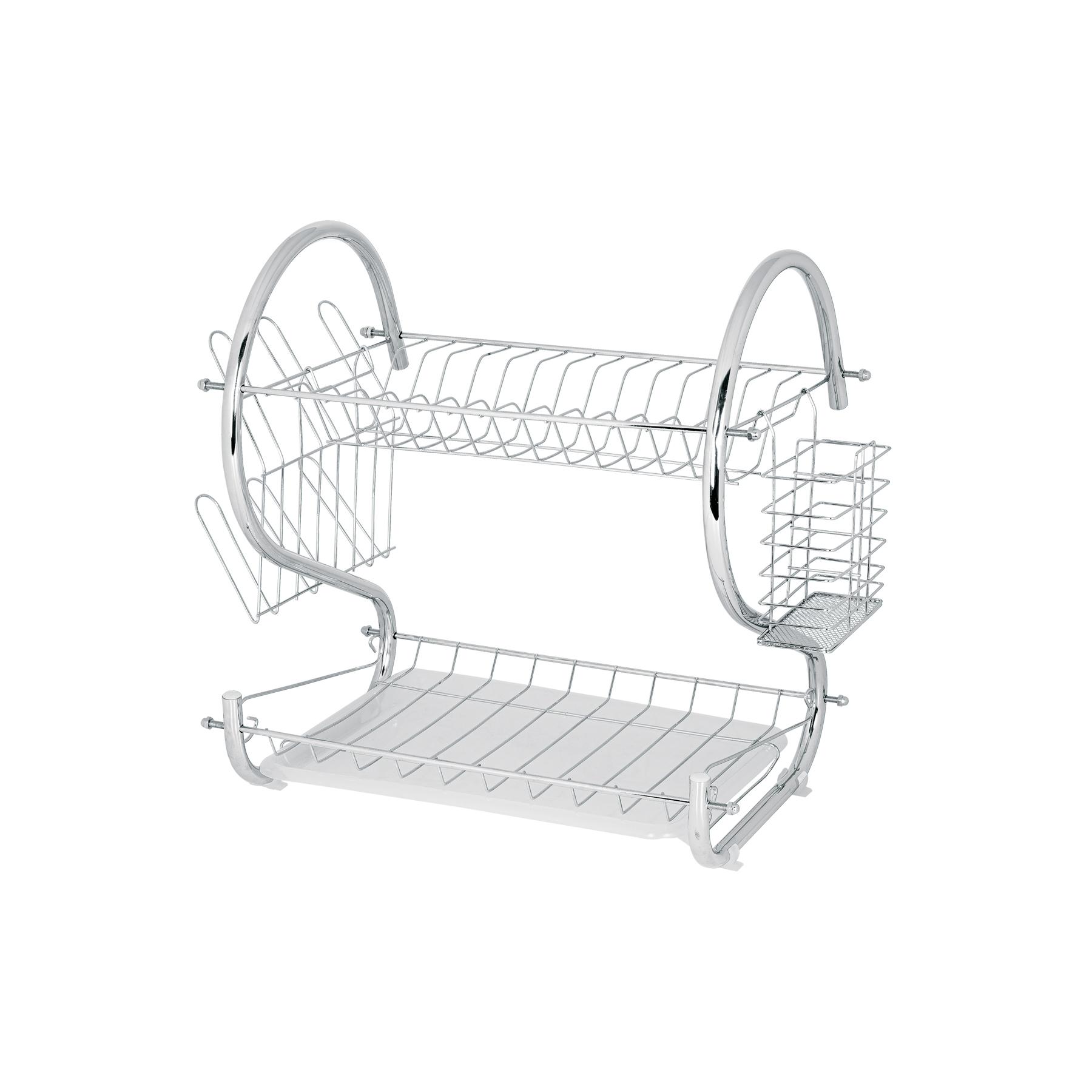 ESCURRIDOR DE ACERO CON 2 NIVELES PARA TRASTES