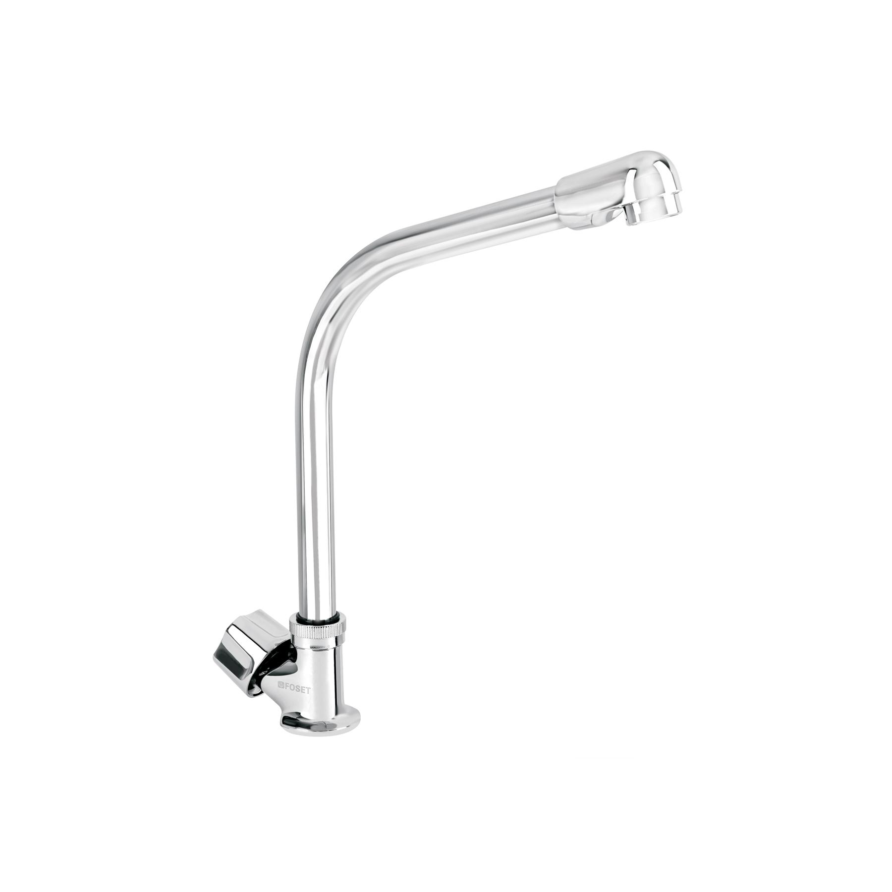 LLAVE INDIVIDUAL FREGADERO, CUELLO COBRA, HEXAGONAL, BASIC