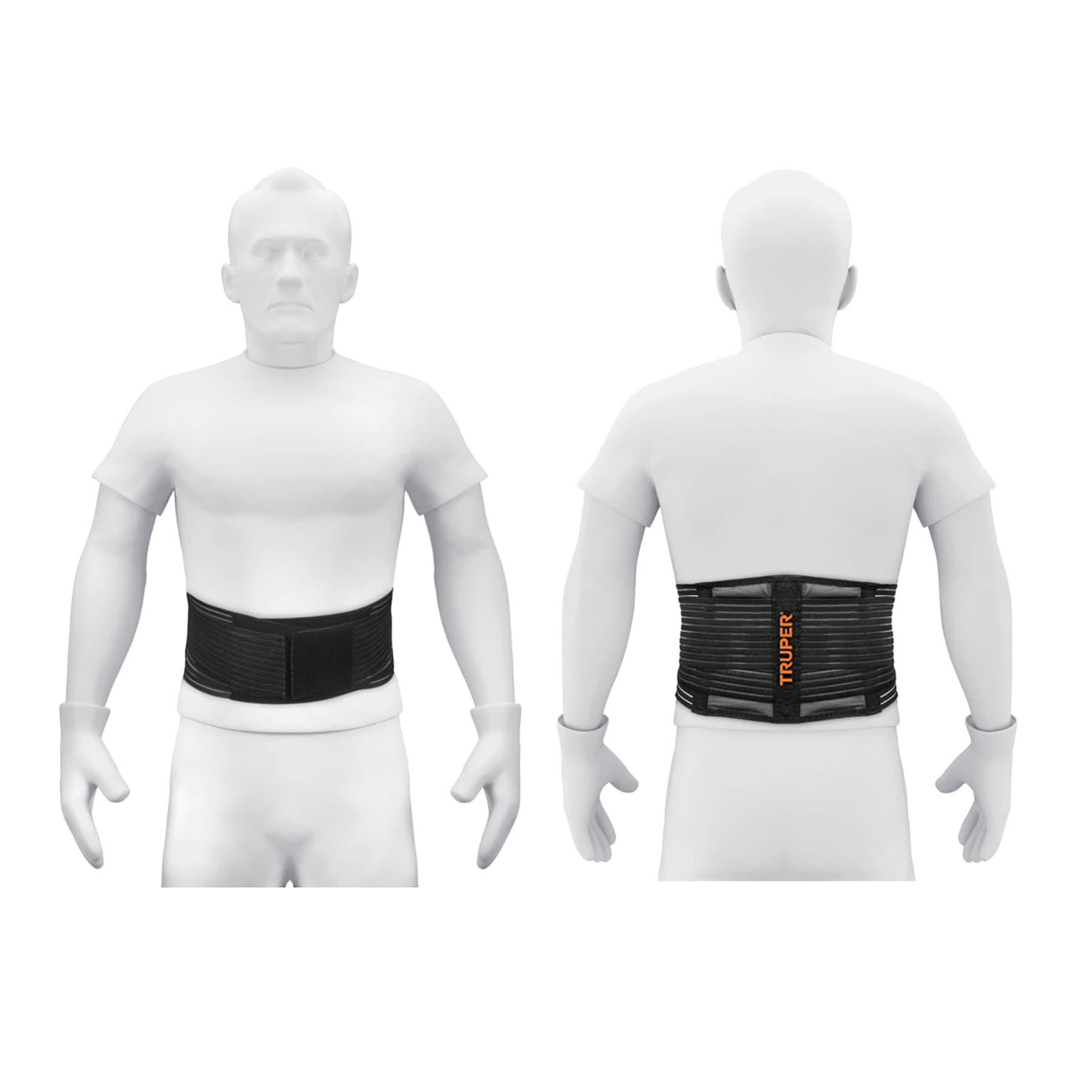 FAJA LUMBAR TIPO CINTURÓN DE MALLA TRANSPIRABLE, M, TRUPER