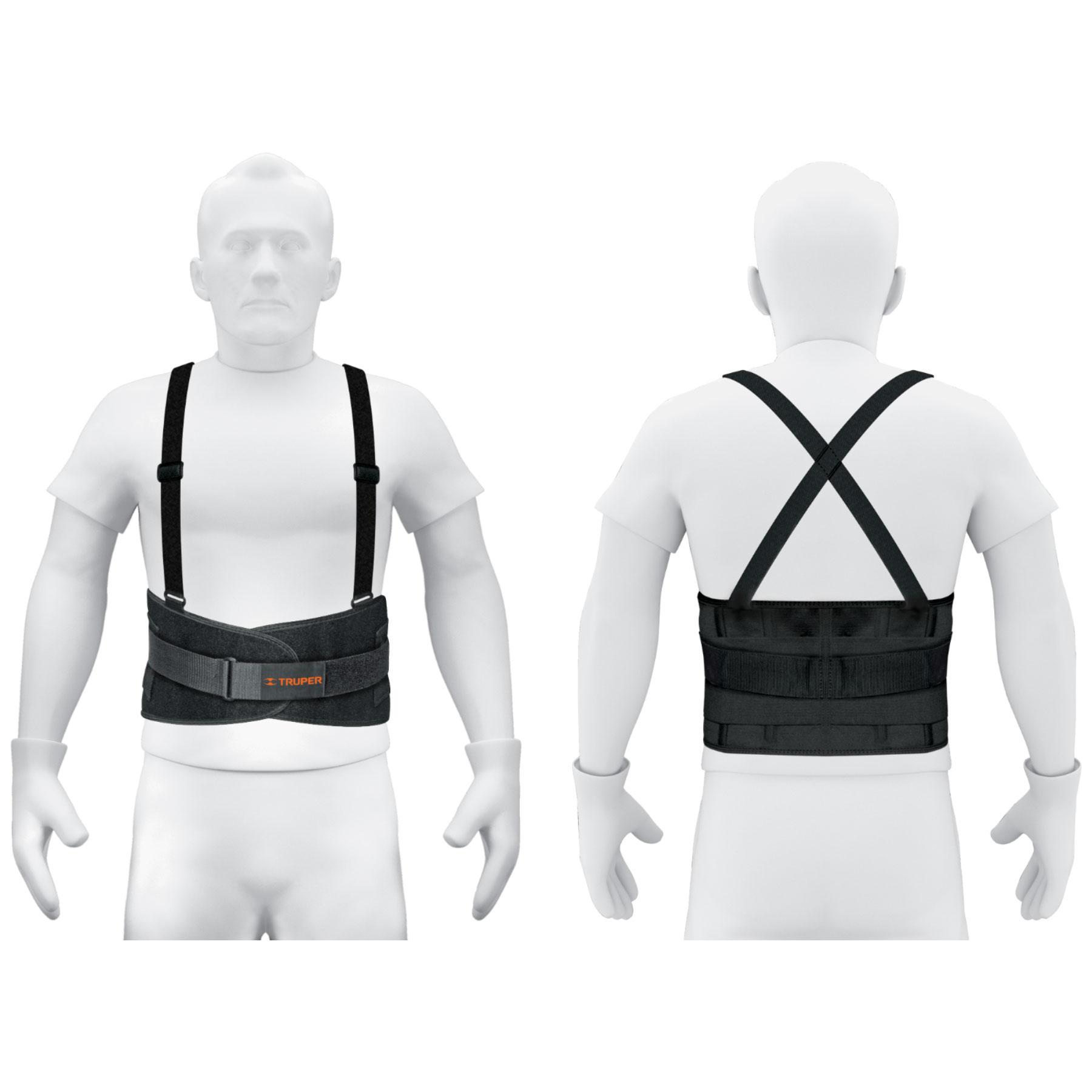 FAJA LUMBAR CON TERCER CINTURÓN, TALLA M, TRUPER