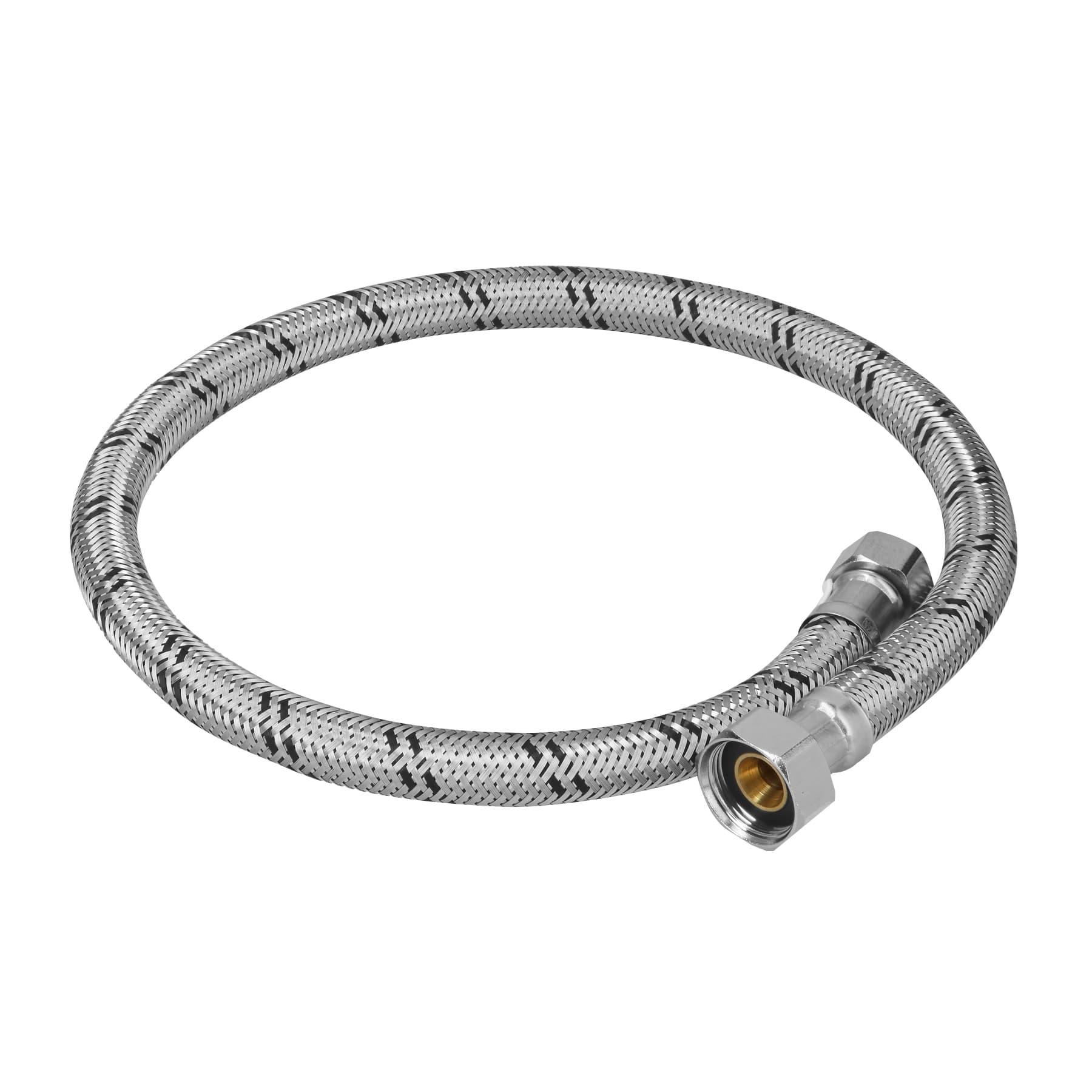 MANGUERA PARA BOILER, ACERO INOX, 1/2'X3/4', 80 CM, FOSET