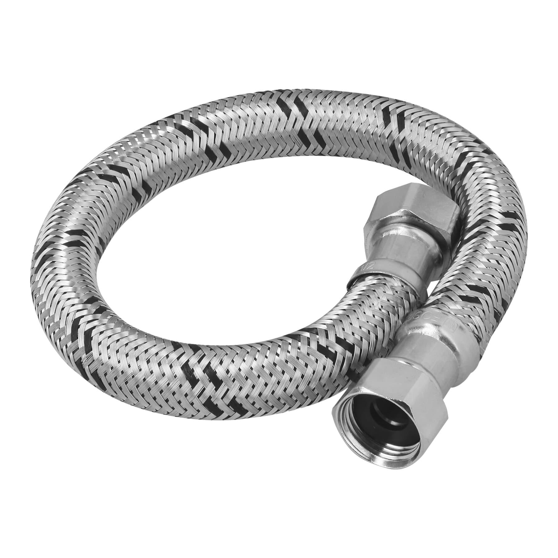 MANGUERA PARA BOILER, ACERO INOX, 1/2'X1/2', 40 CM, FOSET