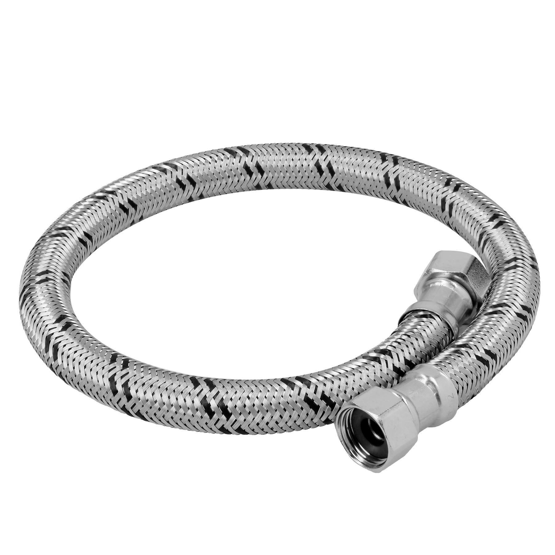 MANGUERA PARA BOILER, ACERO INOX, 1/2'X1/2', 60 CM, FOSET