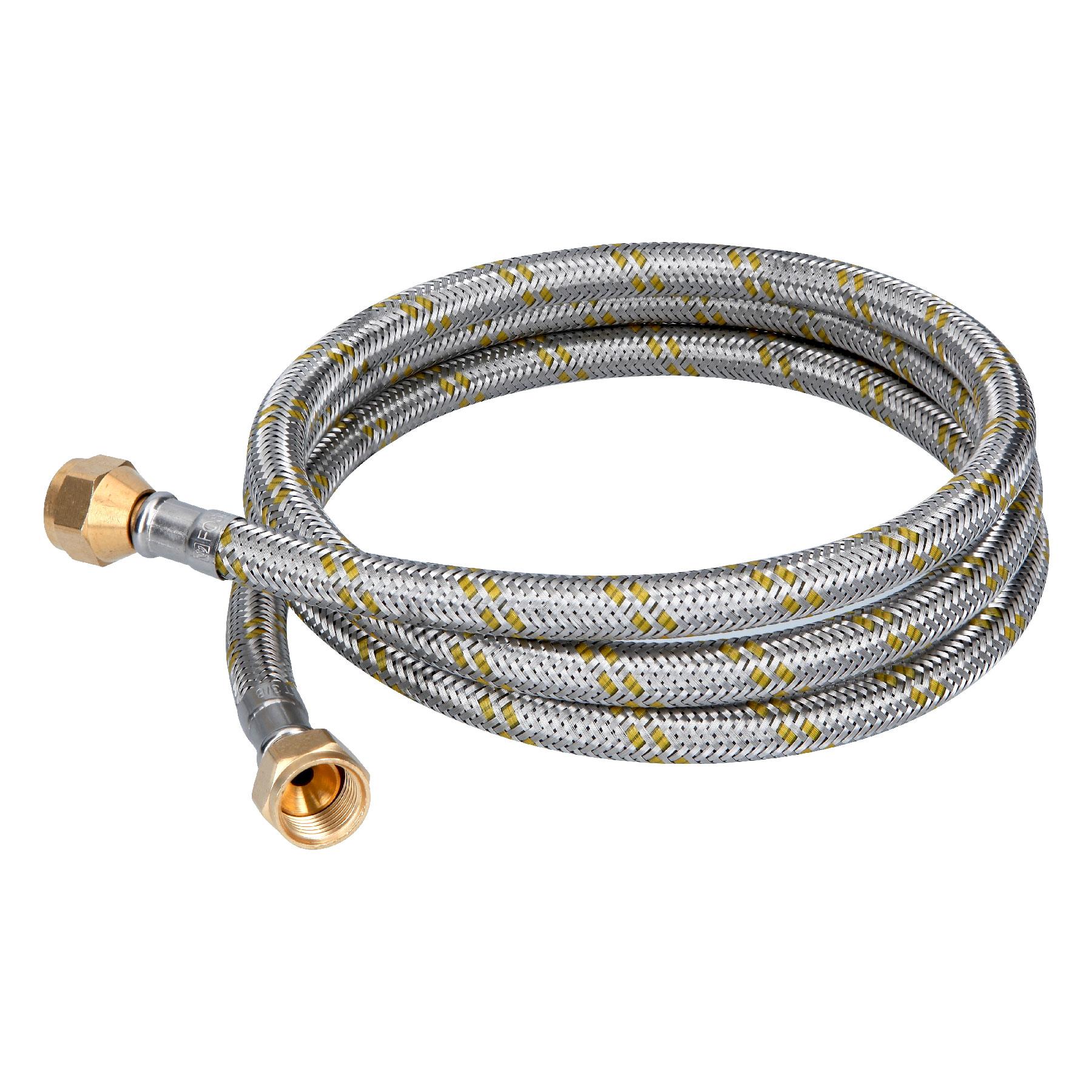 MANGUERA PARA GAS, ACERO INOX, 3/8' X 3/8', 150 CM, FOSET