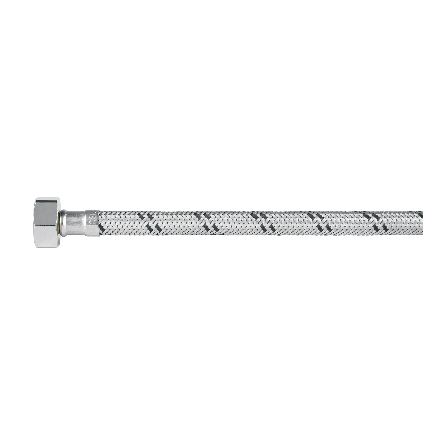 MANGUERA PARA MONOMANDO, ACERO INOX, 1/2 X 3/8', 55 CM
