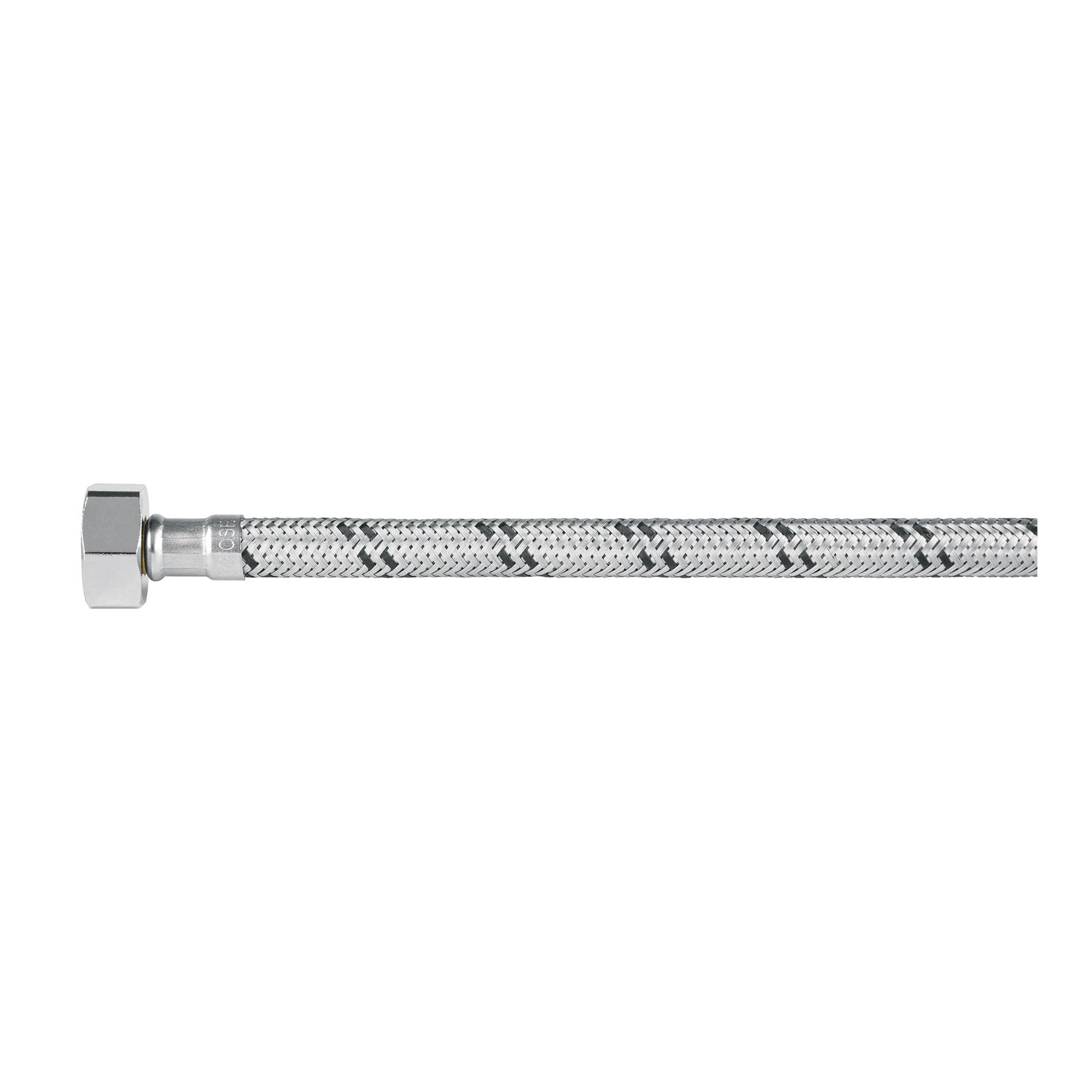 MANGUERA PARA MONOMANDO, ACERO INOX, 1/2 X 3/8', 55 CM