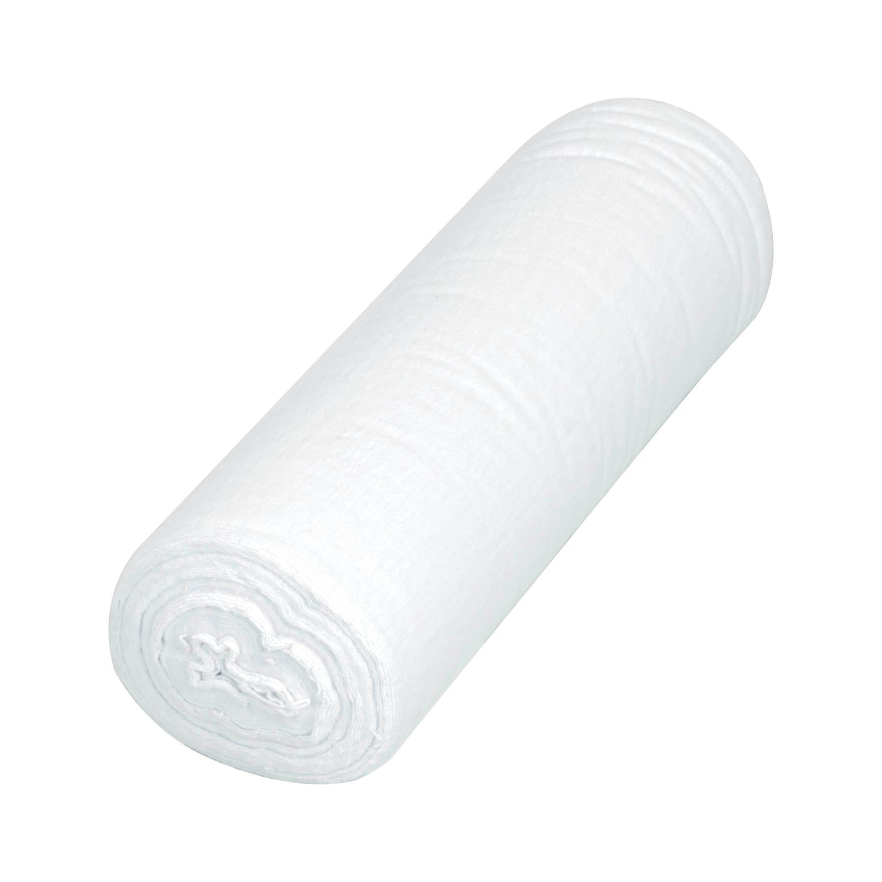 ROLLO DE 25 M DE FRANELA BLANCA DE ALGODÓN, KLINTEK