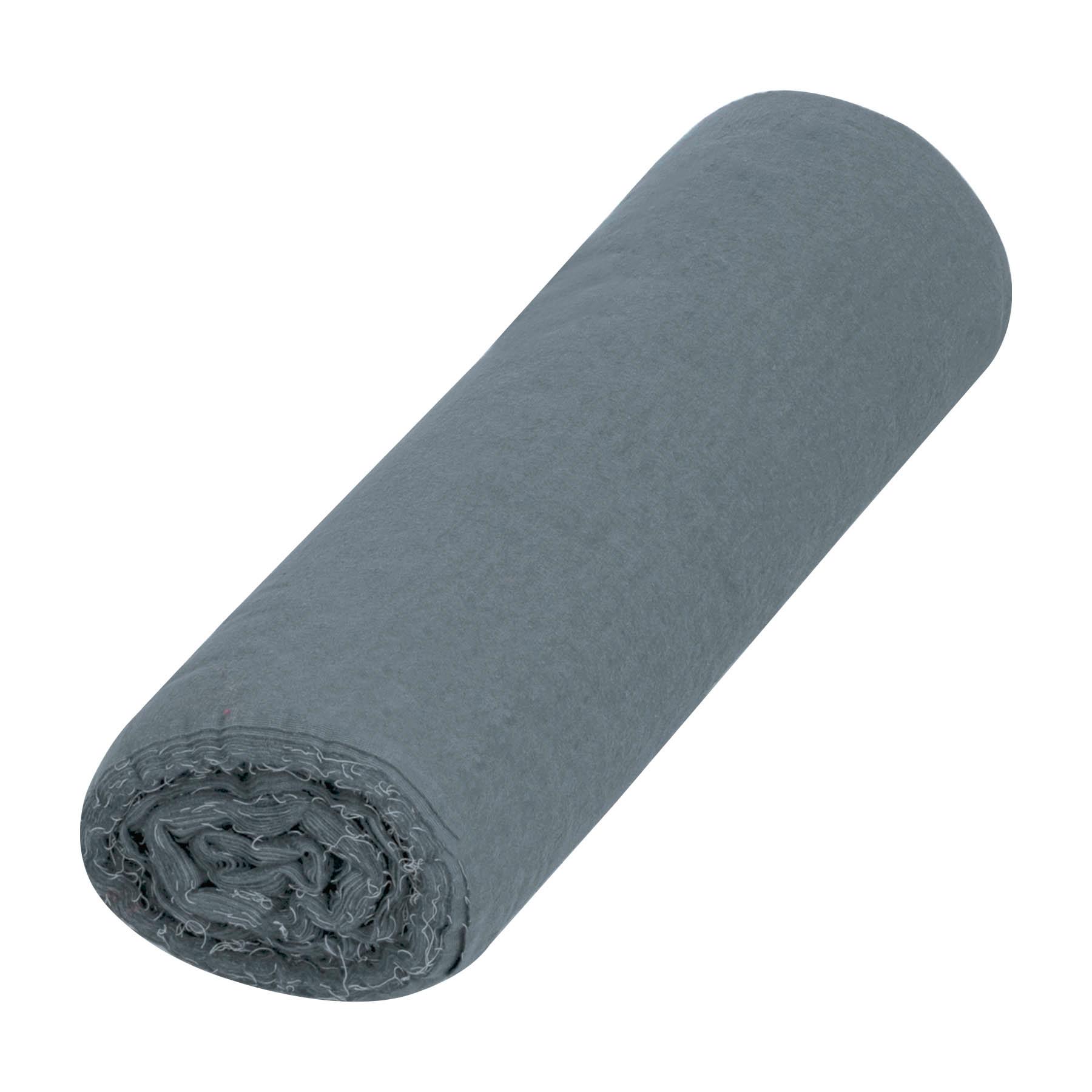 ROLLO DE 25 M DE FRANELA GRIS DE ALGODÓN, KLINTEK