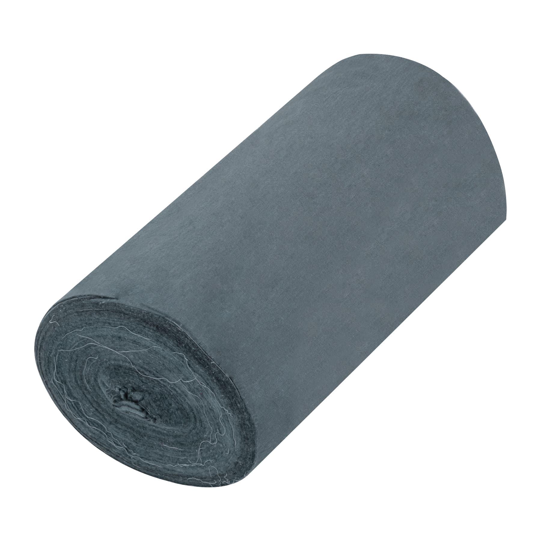 ROLLO DE 50 M DE FRANELA GRIS DE ALGODÓN, KLINTEK