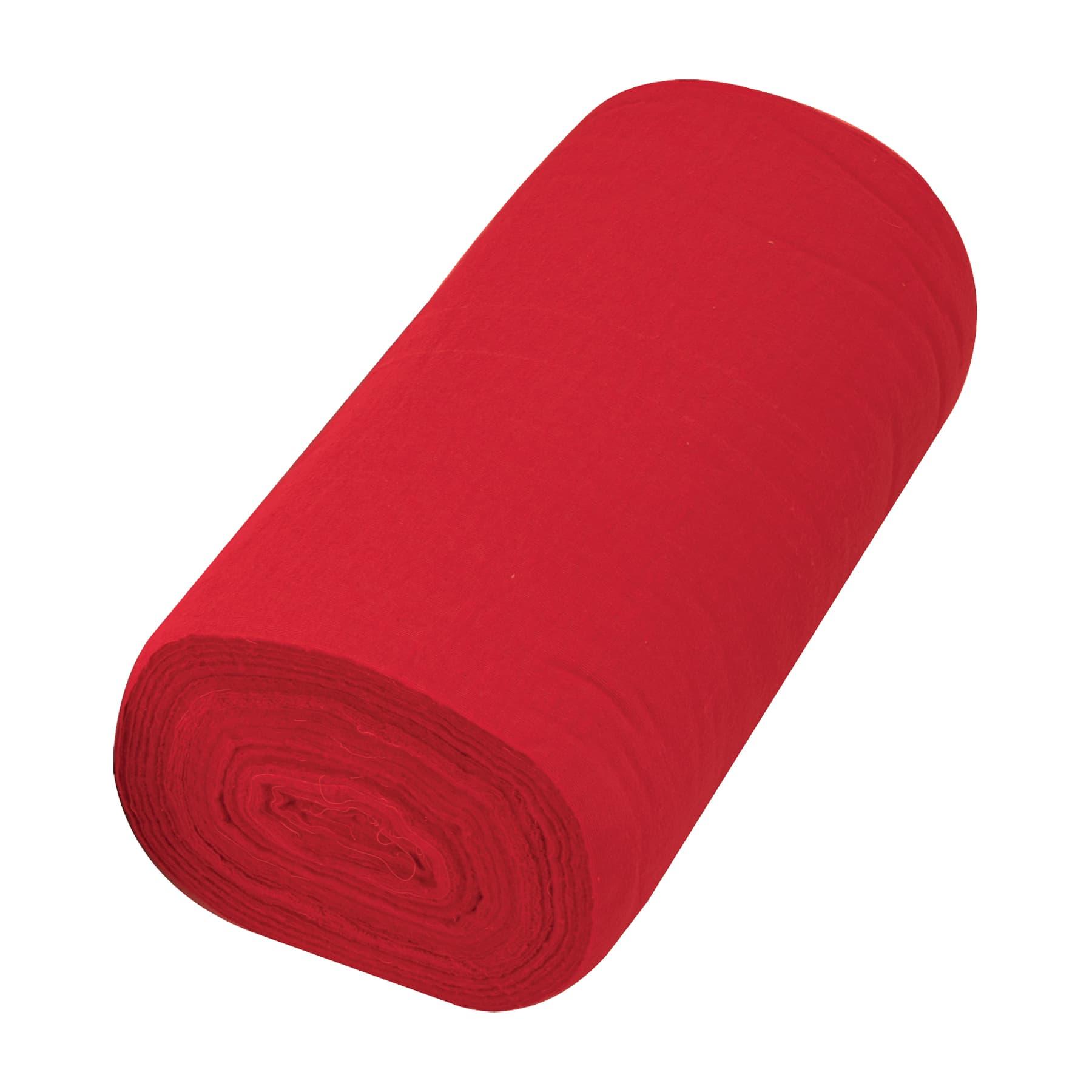 ROLLO DE 50 M DE FRANELA ROJA DE ALGODÓN, KLINTEK