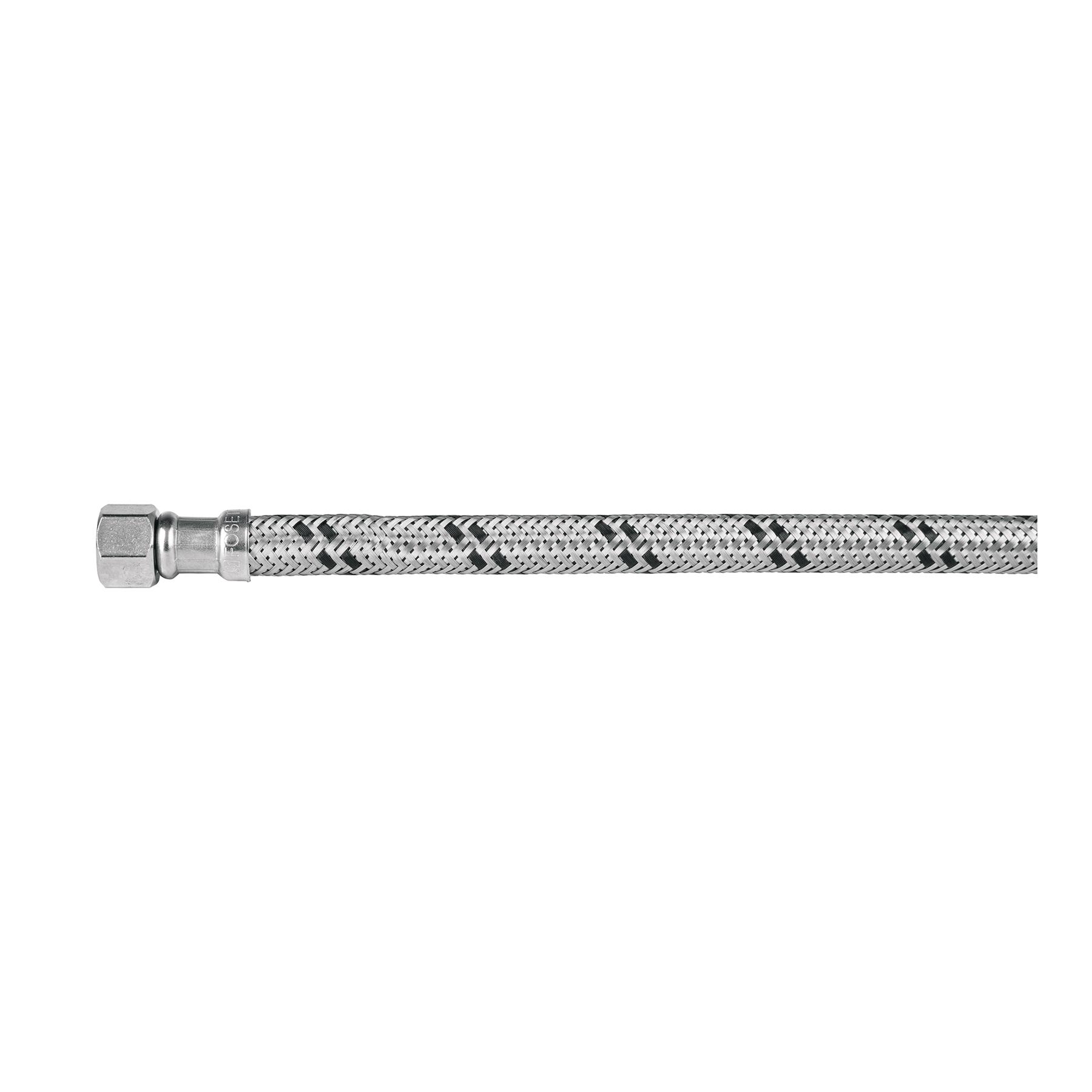 MANGUERA 'T', ACERO INOX, 55 CM, PARA LAVABO, LATAM, FOSET