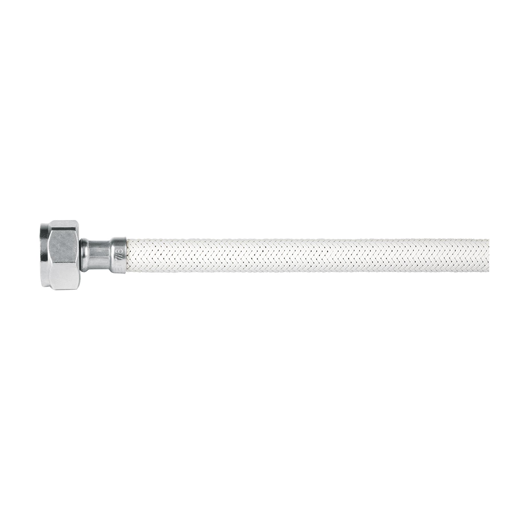 MANGUERA PARA WC, VINILO BLANCO, 1/2' X 7/8', 35 CM, FOSET
